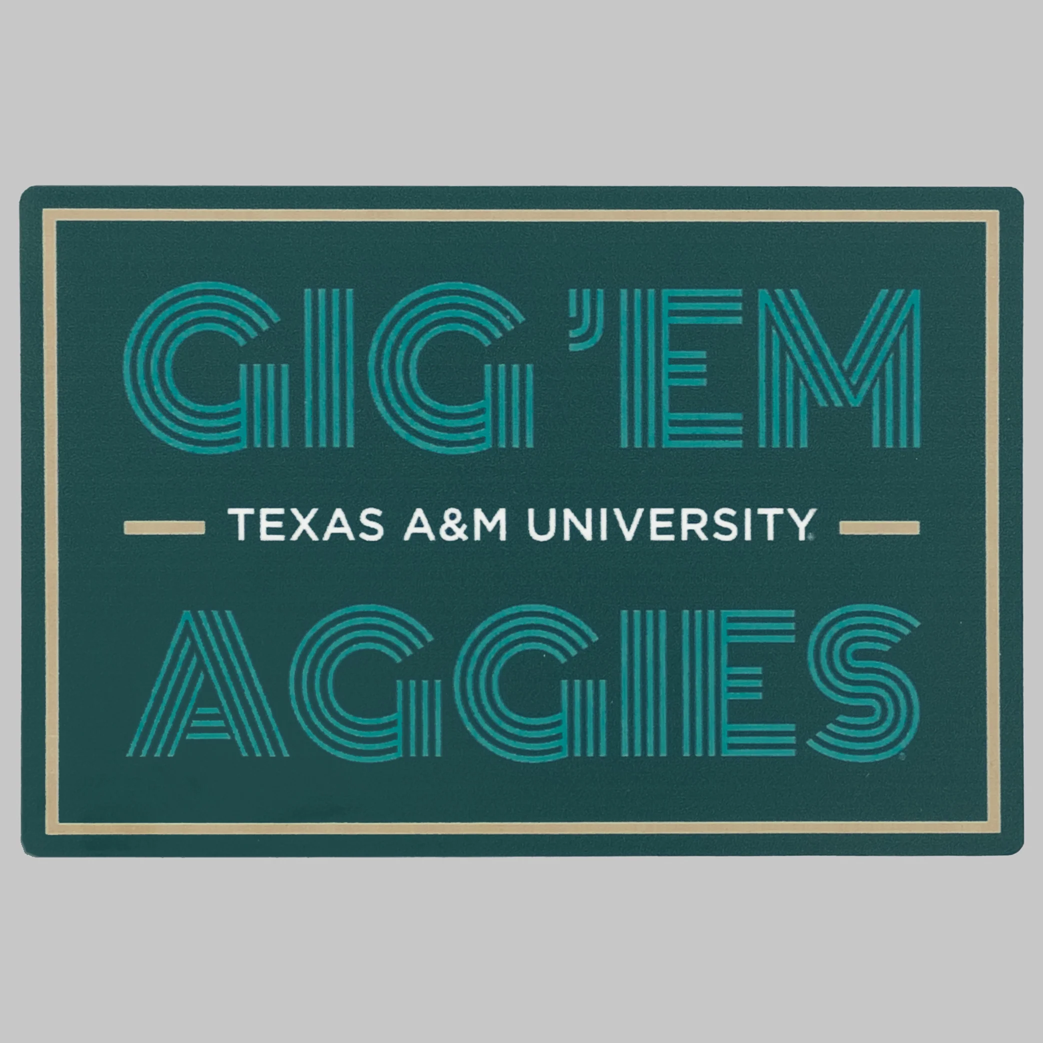 Gig 'Em Ags Box Dizzler Sticker - Image 4