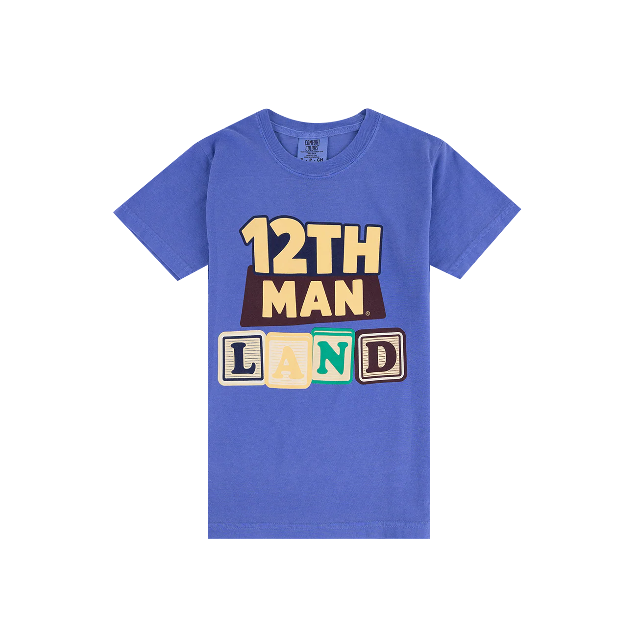 Comfort Colors 12th Man Land Youth T-Shirt - Blue
