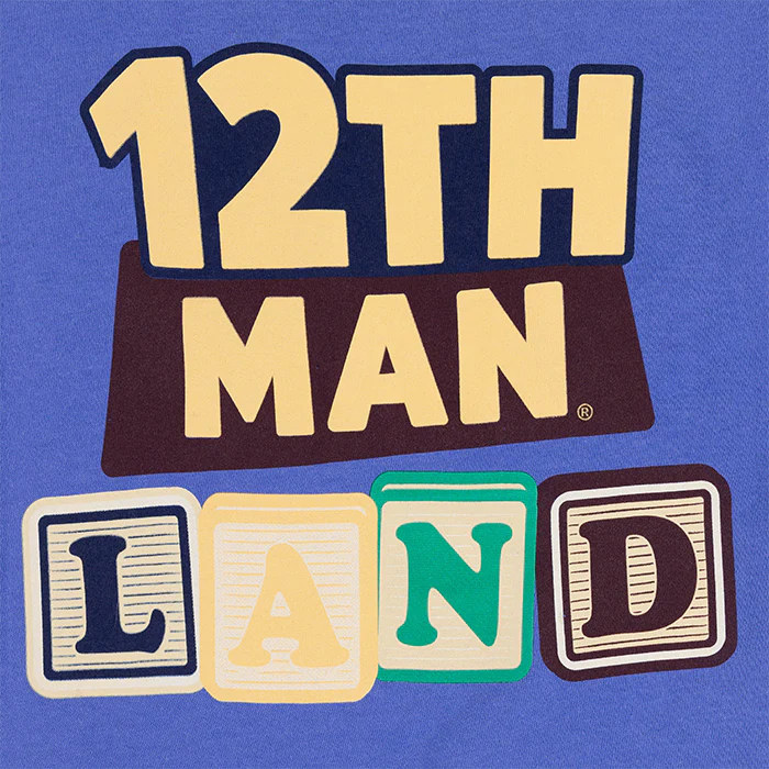 Comfort Colors 12th Man Land Youth T-Shirt - Blue - Image 2