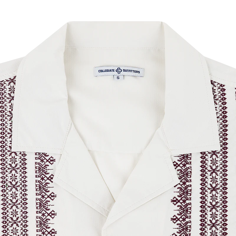 Texas A&M Collegiate Outfitters Guaybera Embroidered Button Down - Image 3