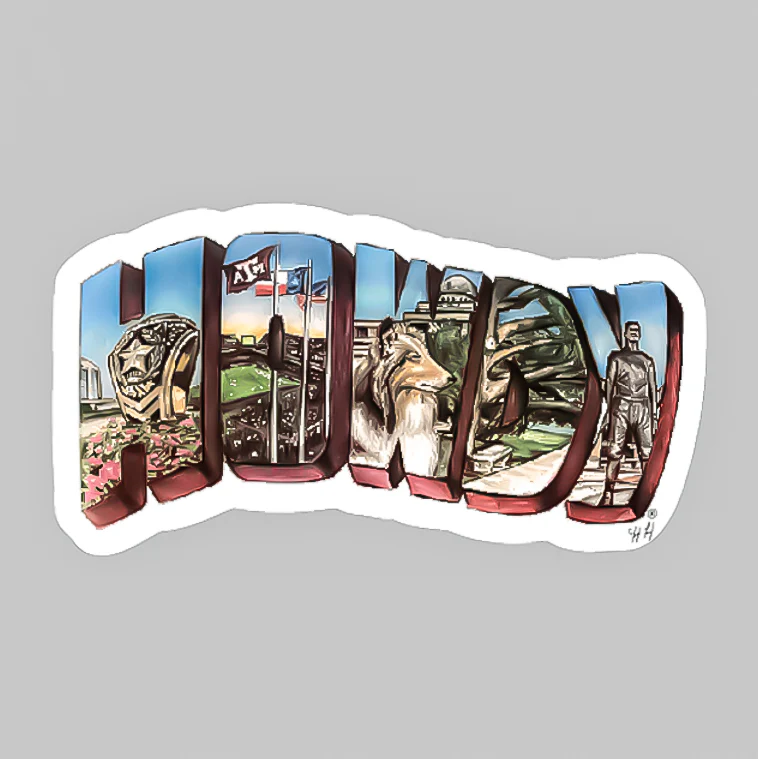 Texas A&M Howdy Traditions Dizzler Sticker - Image 4