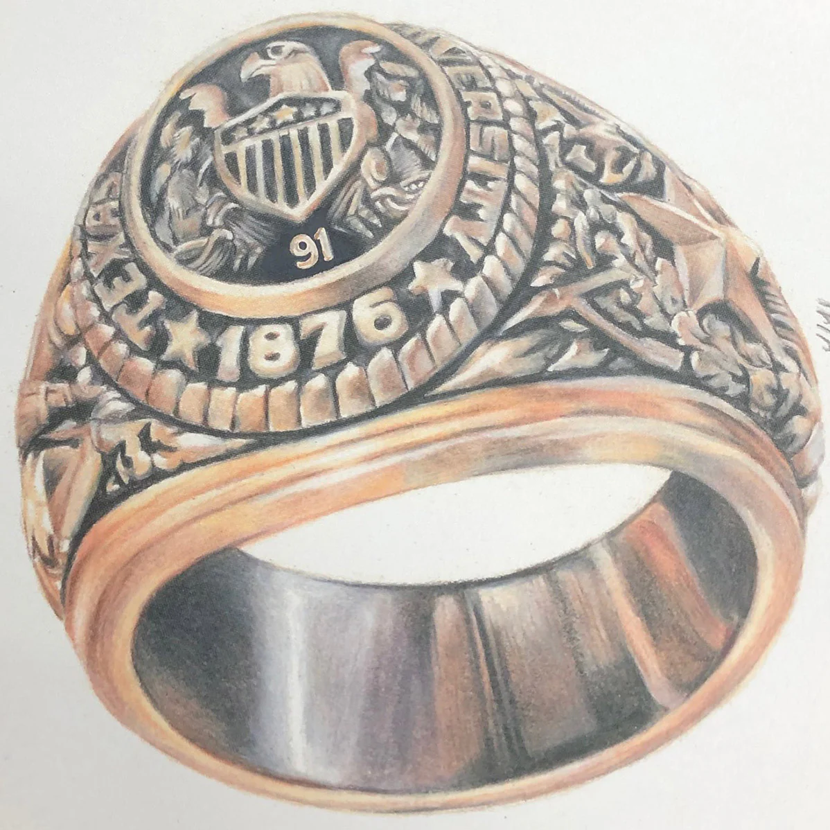 Texas A&M Aggie Ring Framed Canvas - Image 6