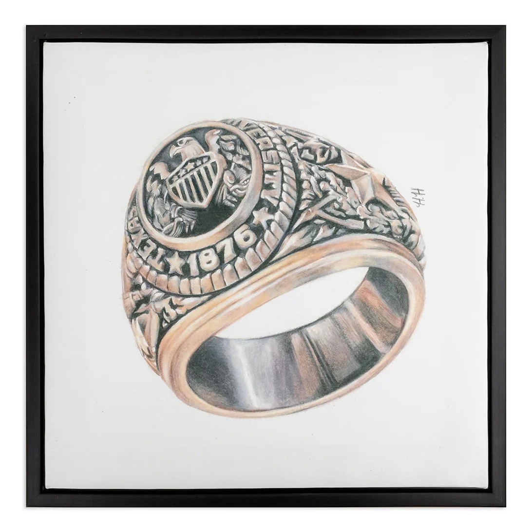 Texas A&M Aggie Ring Framed Canvas - Image 7