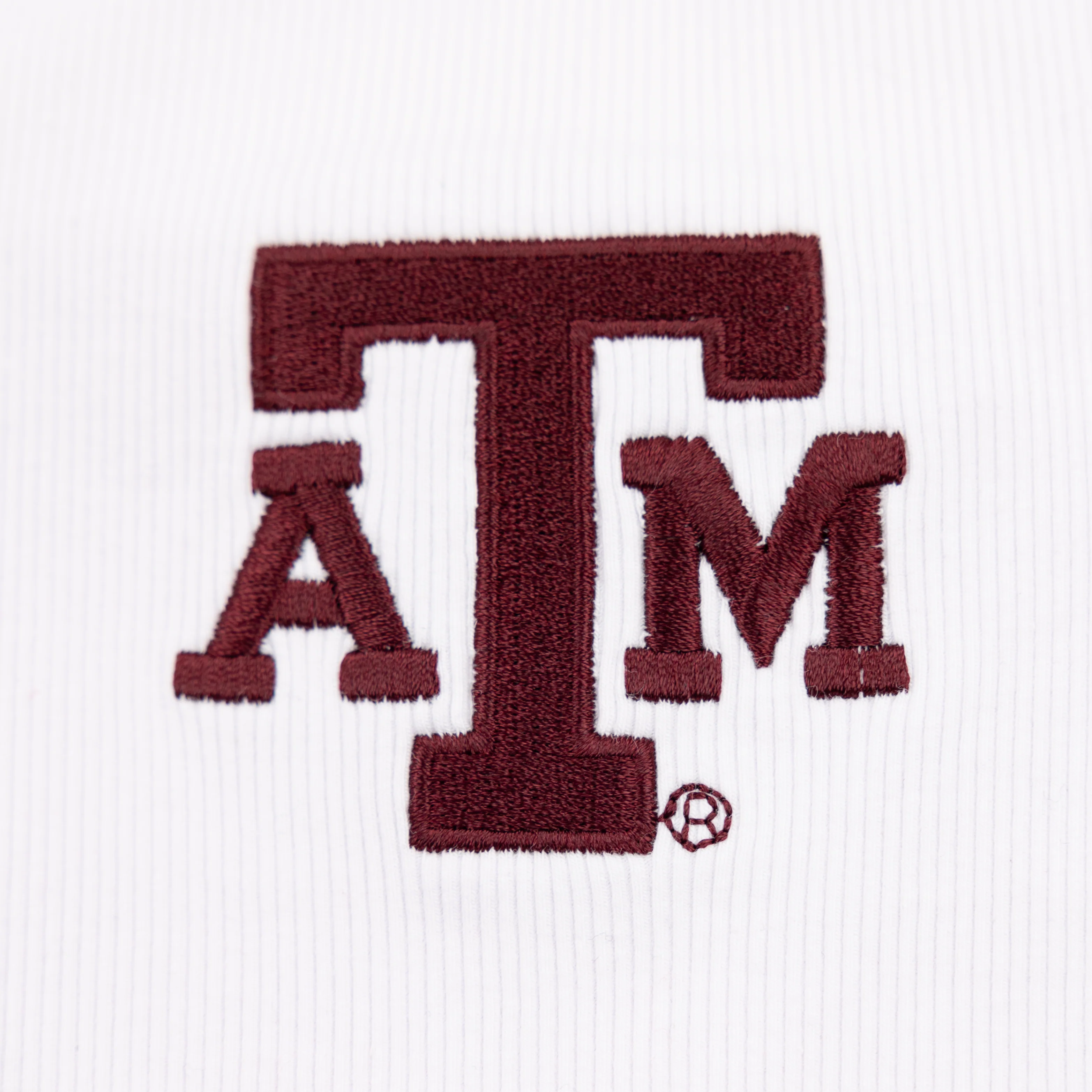 Texas A&M Hype & Vice White Halftime Crop Top - Image 2