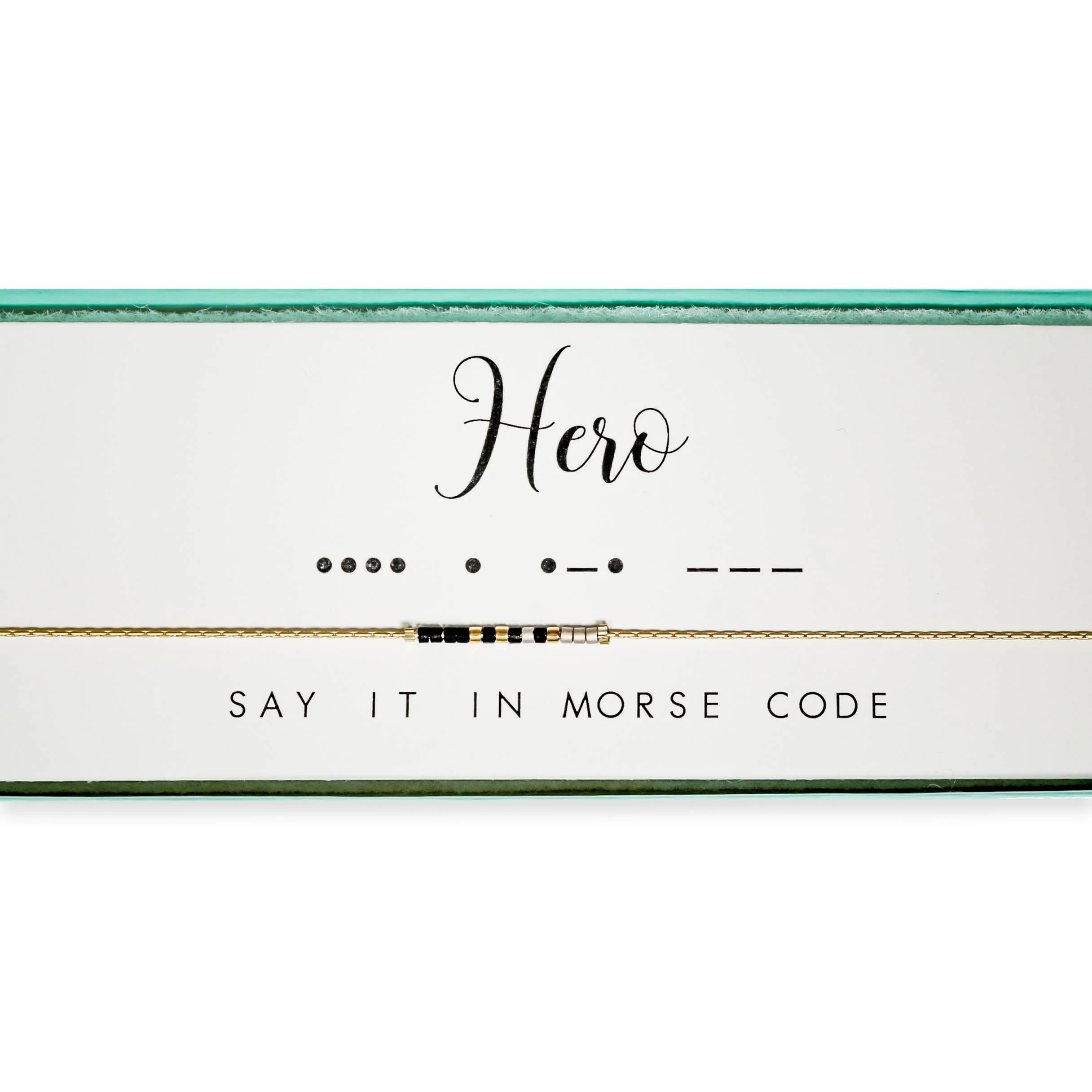 Hero Black Morse Code Necklace - Image 2