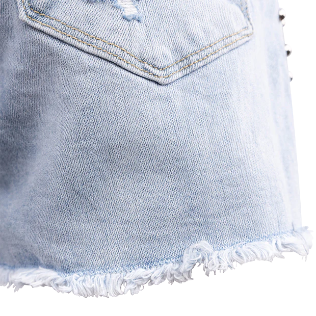 High Rise Studded Shorts - Image 6