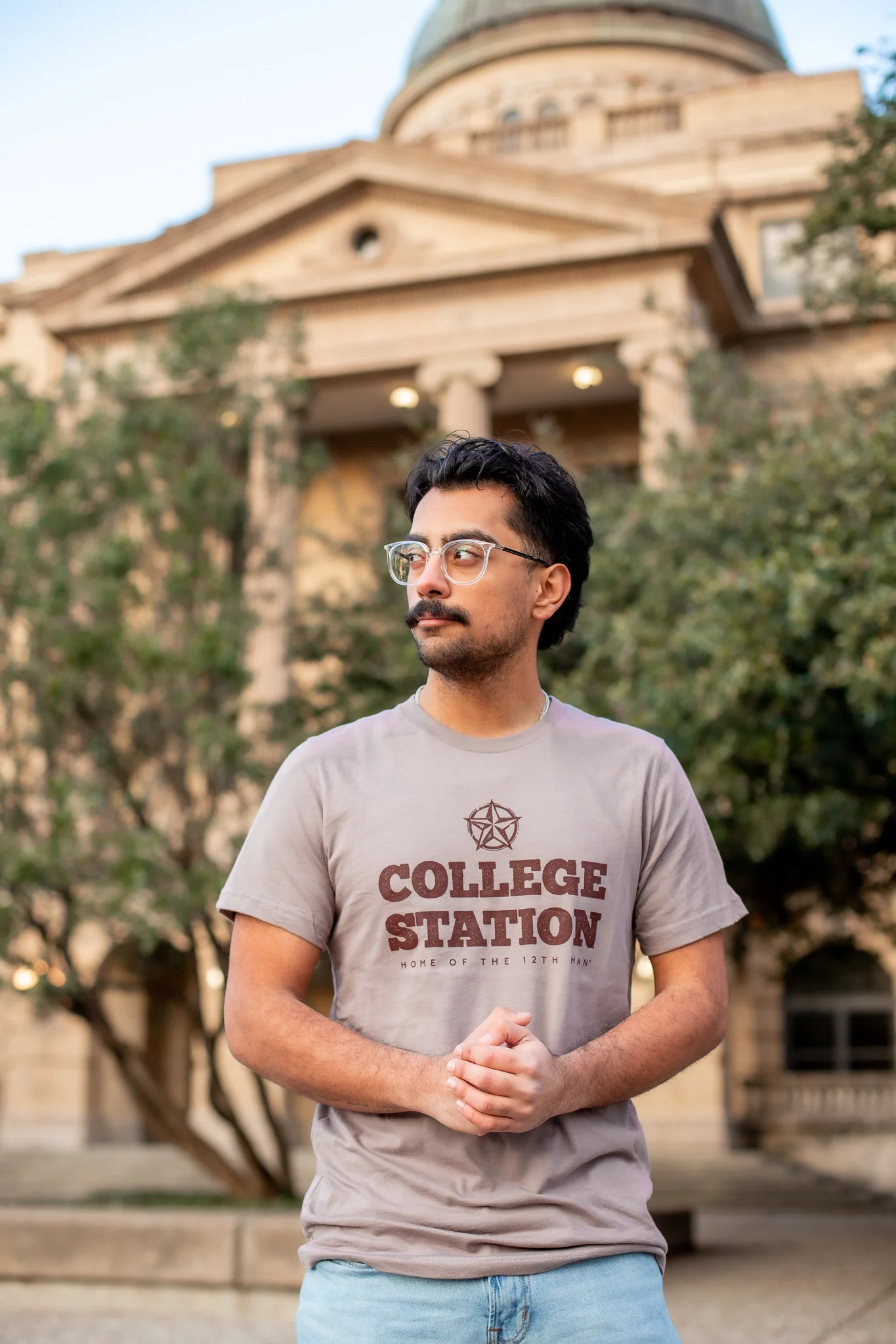 Home of the 12th Man College Station Star T-Shirt - Image 2