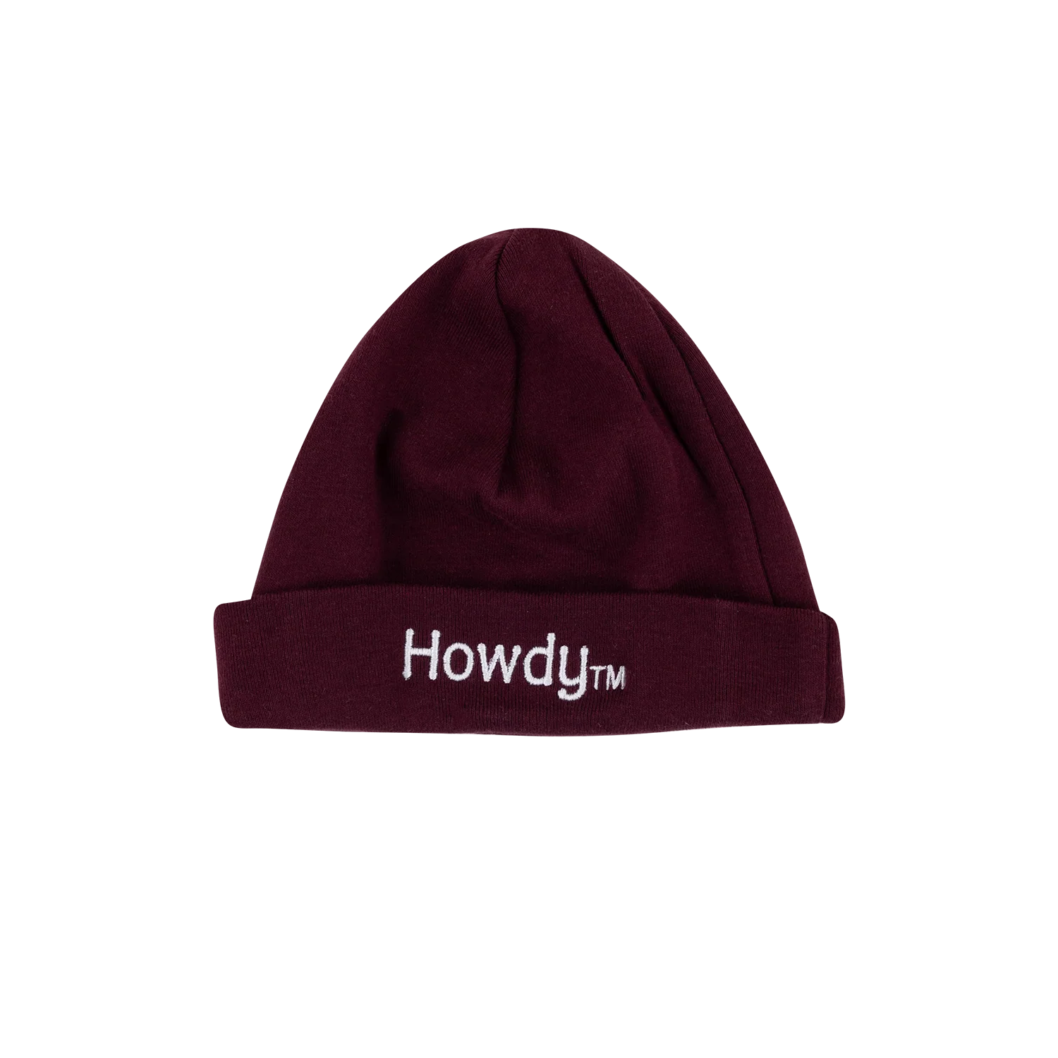 Howdy Embroidered Baby Beanie