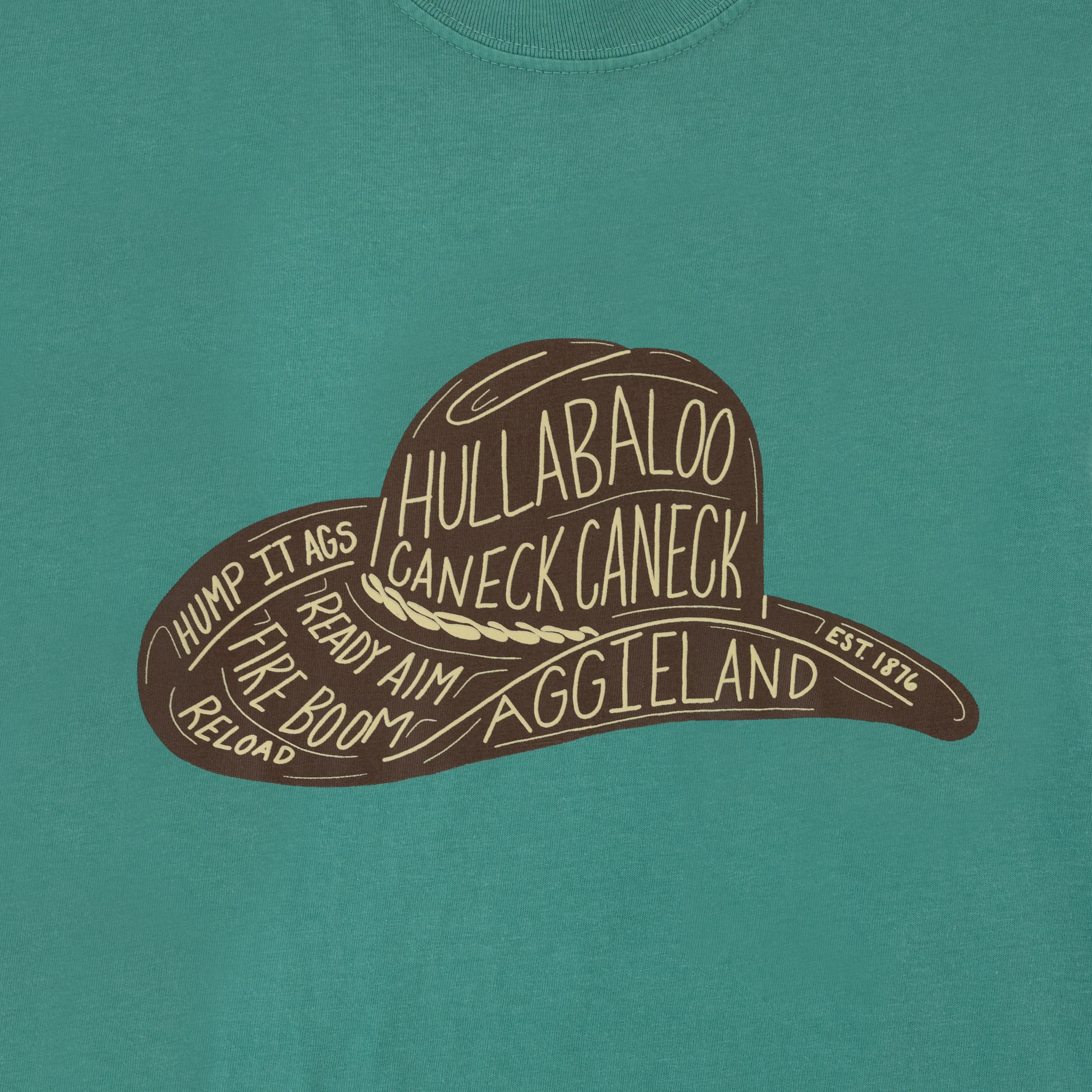 Hullabaloo Caneck Hat T-Shirt - Image 2