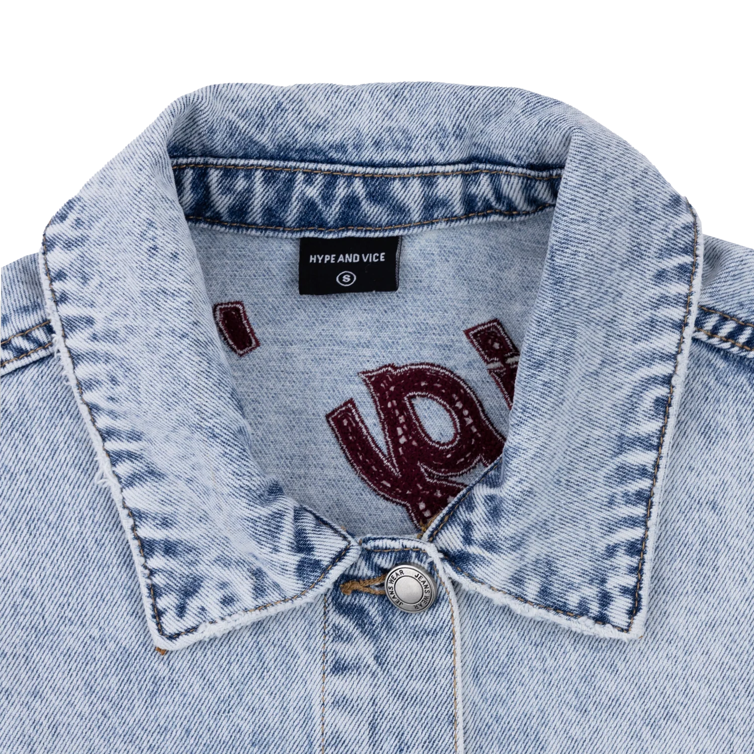 Texas A&M Gig 'Em Hype & Vice Cropped Jean Jacket - Image 3