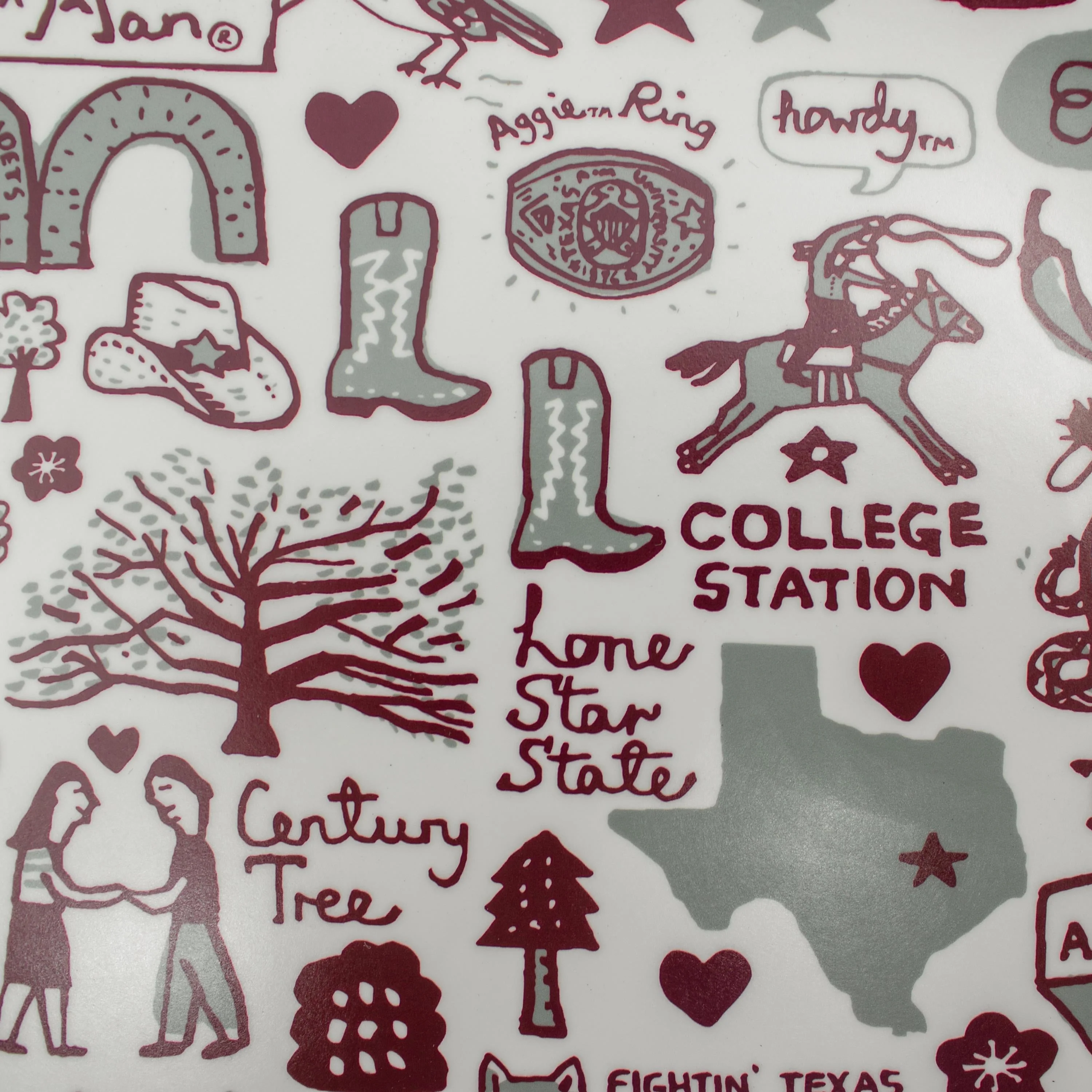 Texas A&M University Julia Gash 14 Platter - Image 4