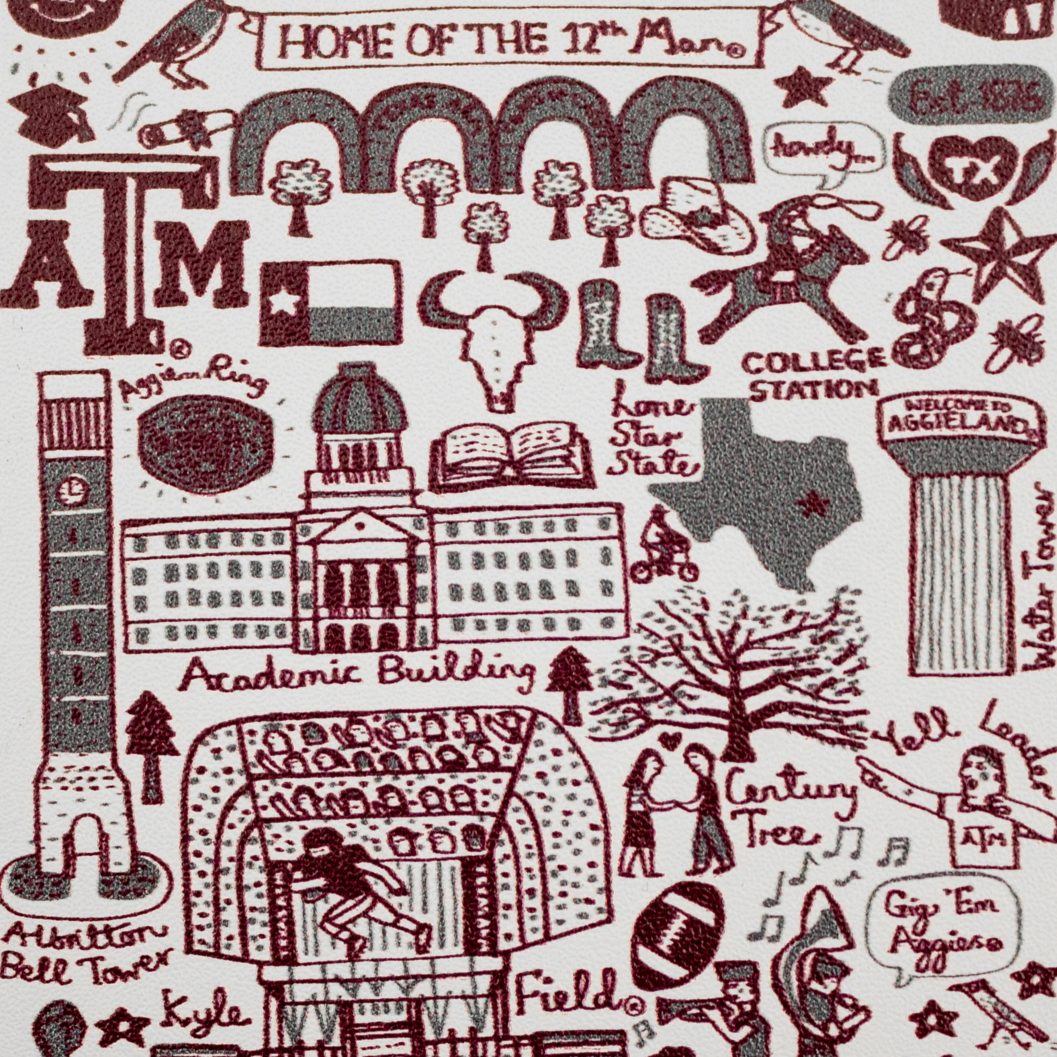 Texas A&M Julia Gash Jumbo Magnet - Image 6