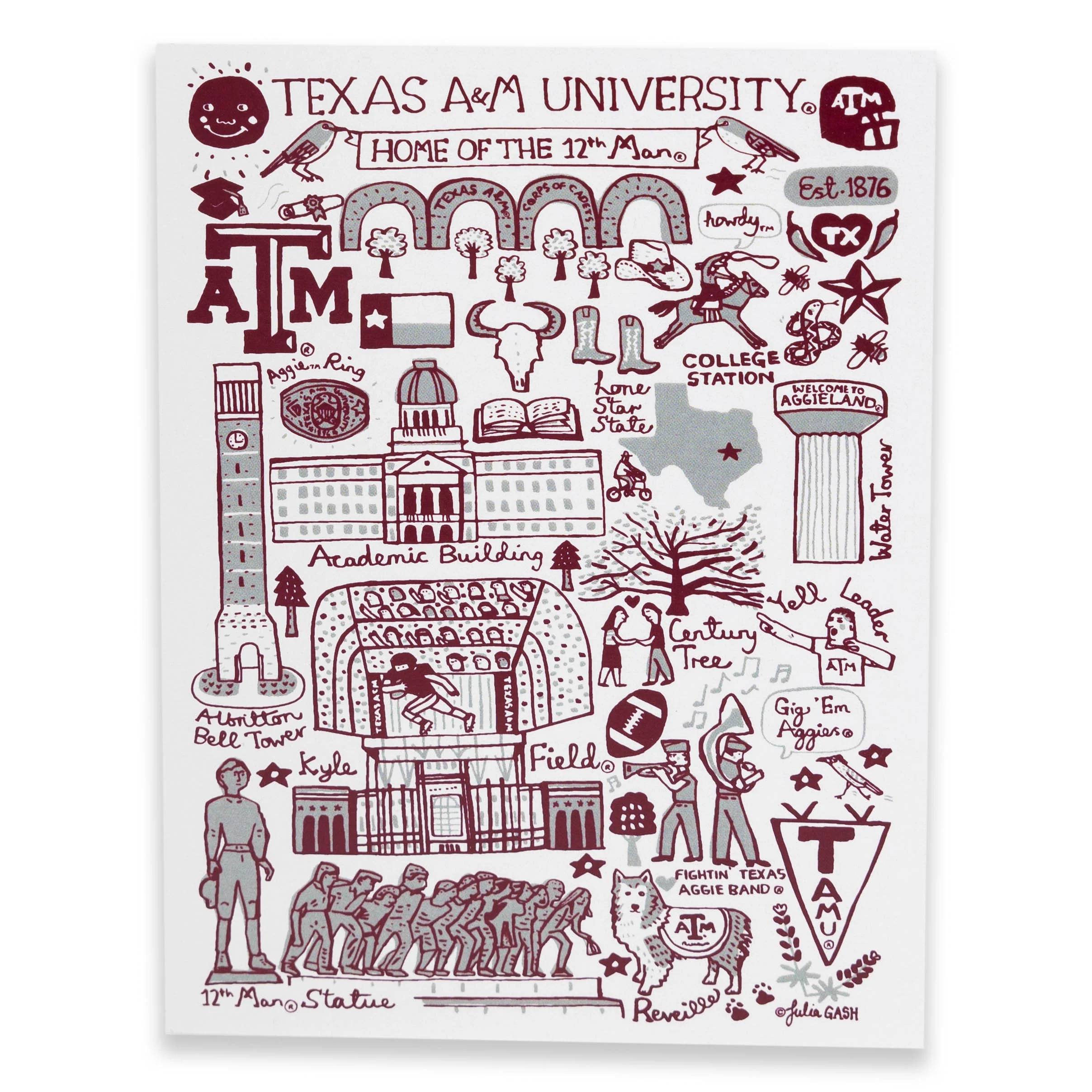 Texas A&M Julia Gash Note Cards