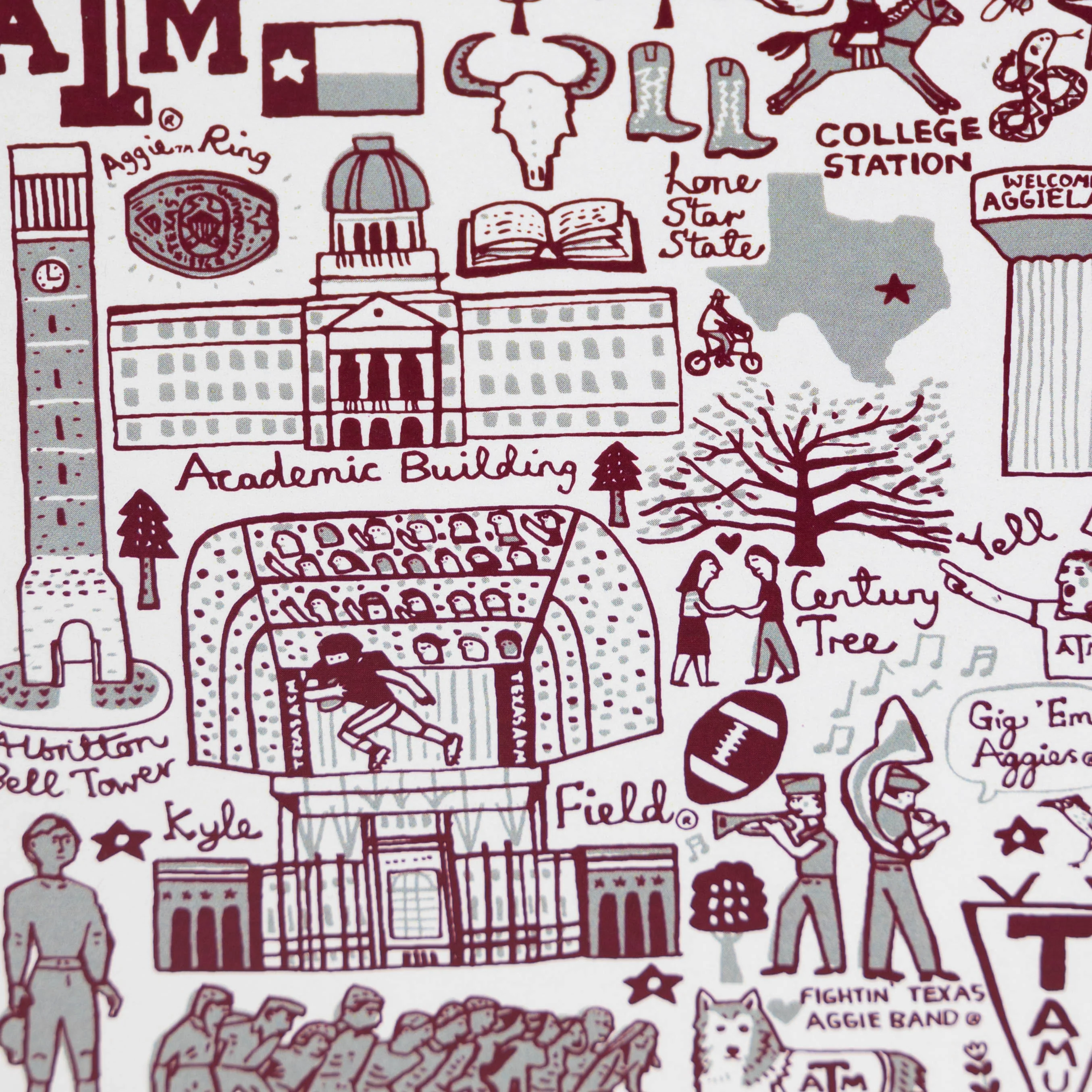Texas A&M Julia Gash Note Cards - Image 2