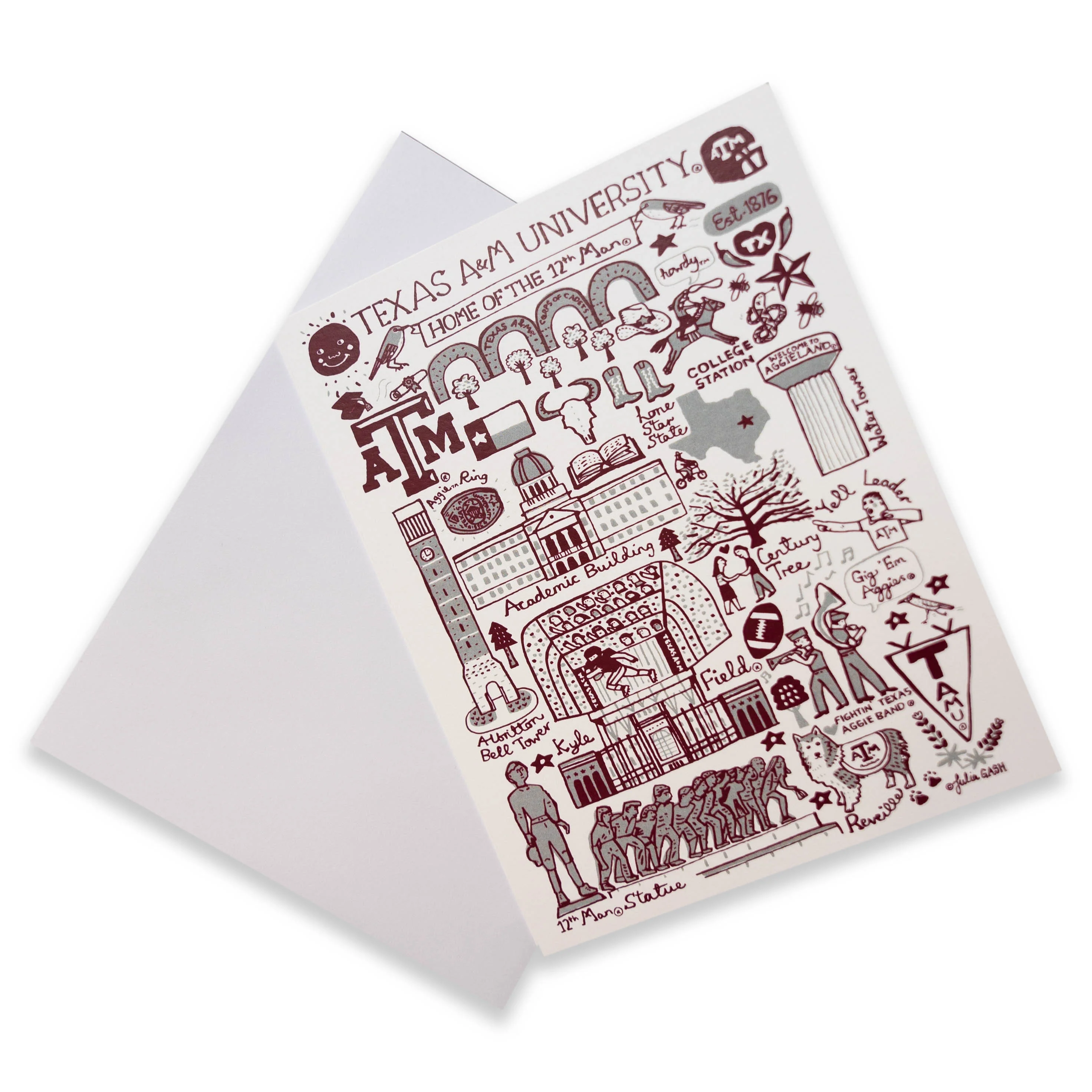 Texas A&M Julia Gash Note Cards - Image 4