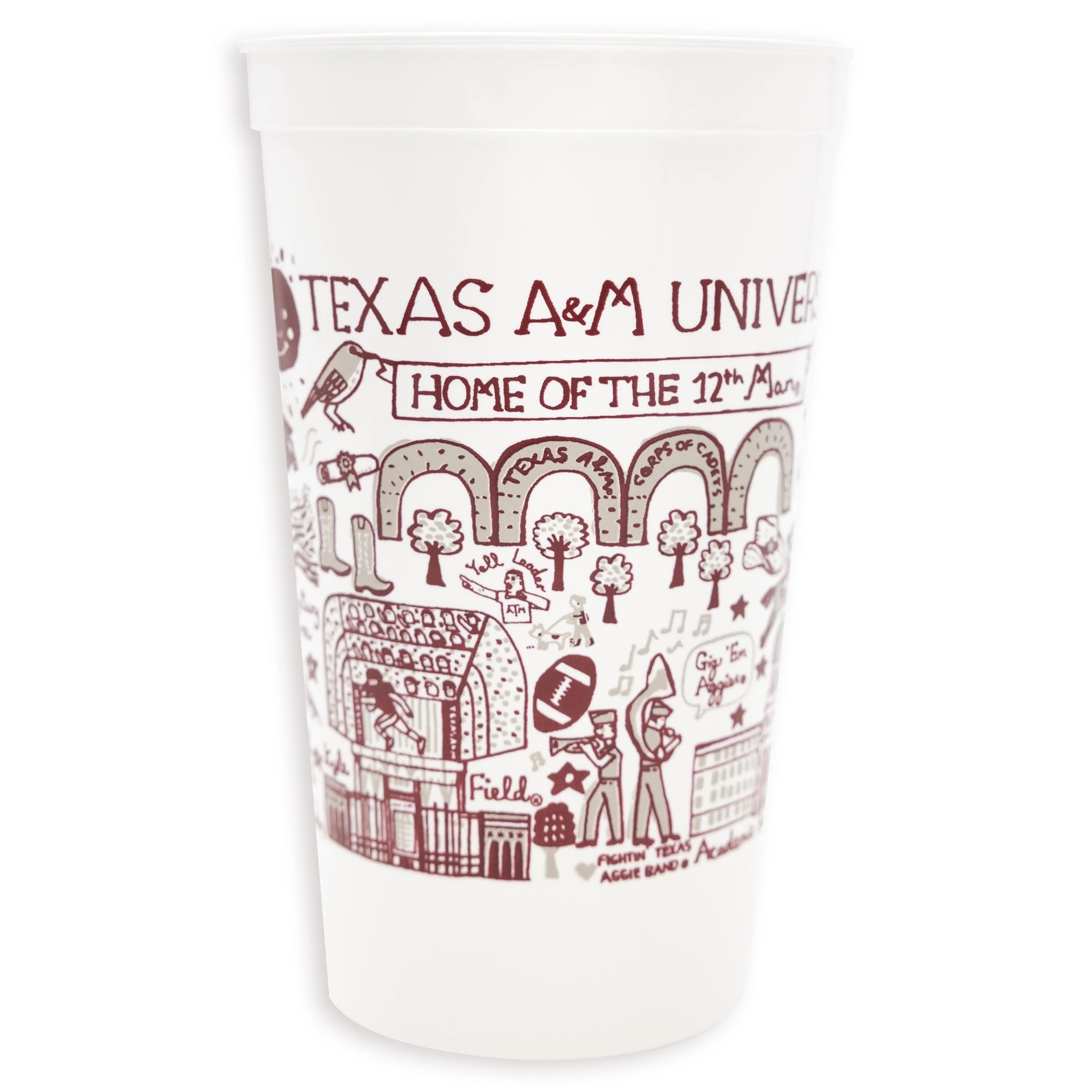 Texas A&M Aggies Julia Gash Collage Stadium Cup
