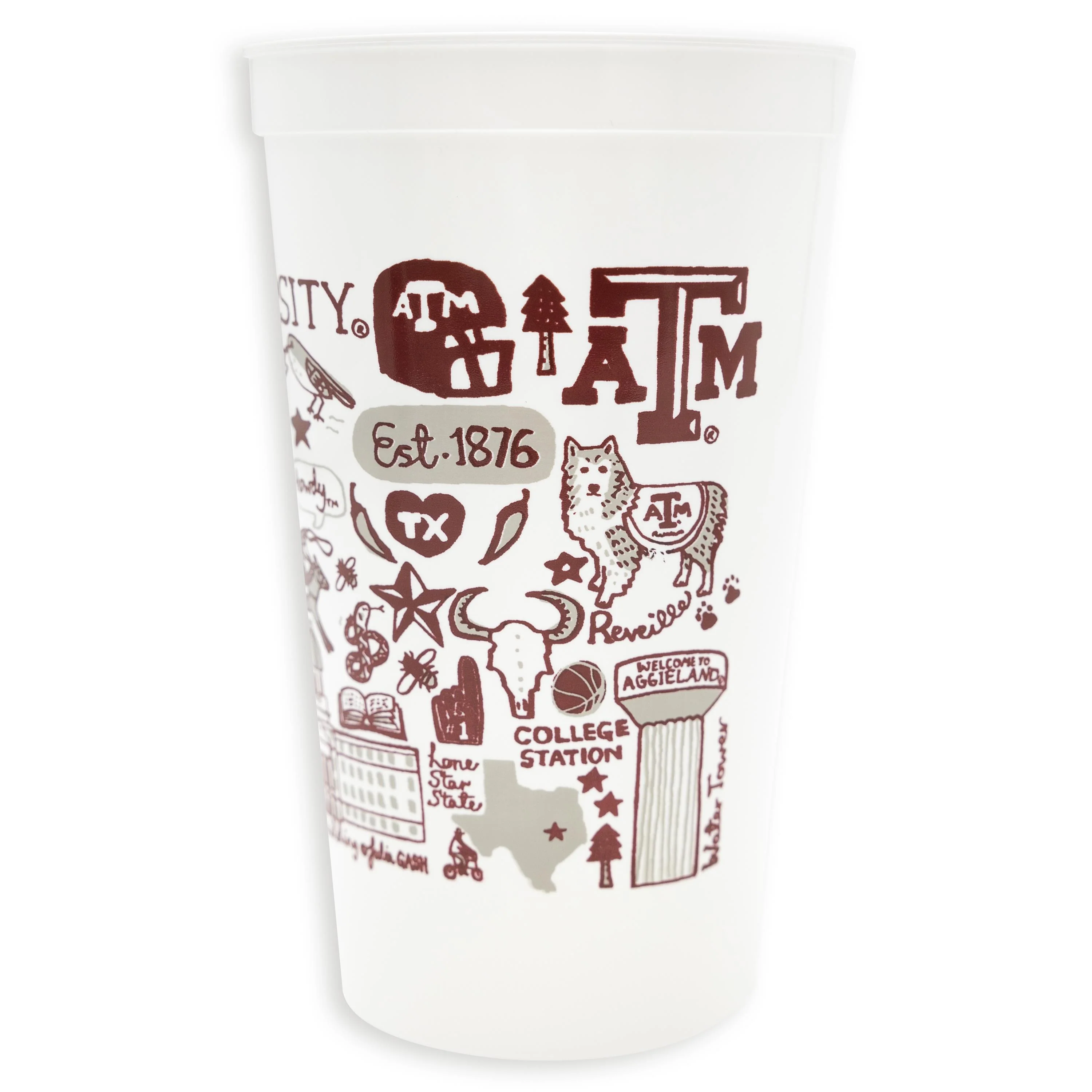 Texas A&M Aggies Julia Gash Collage Stadium Cup - Image 3