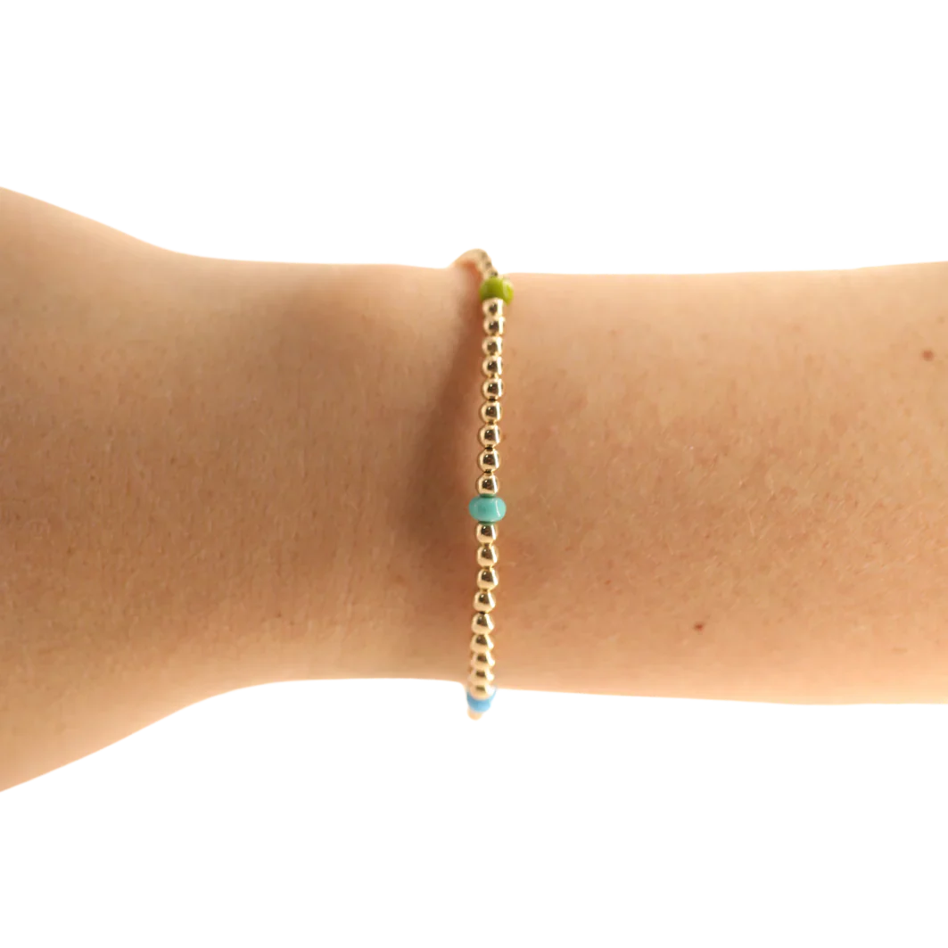KIDS Confetti Beaded Blondes Bracelet - Image 3