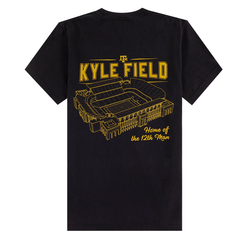 Kyle Field Black and Gold T-Shirt