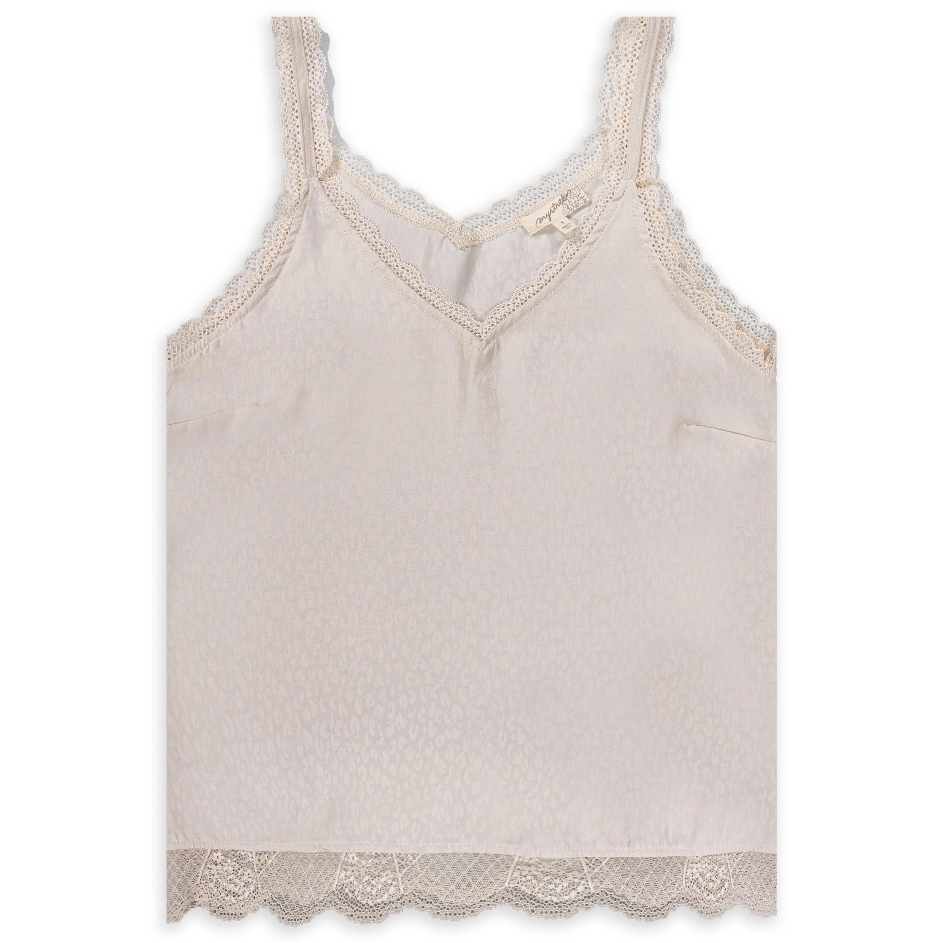 Lace edge cami top
