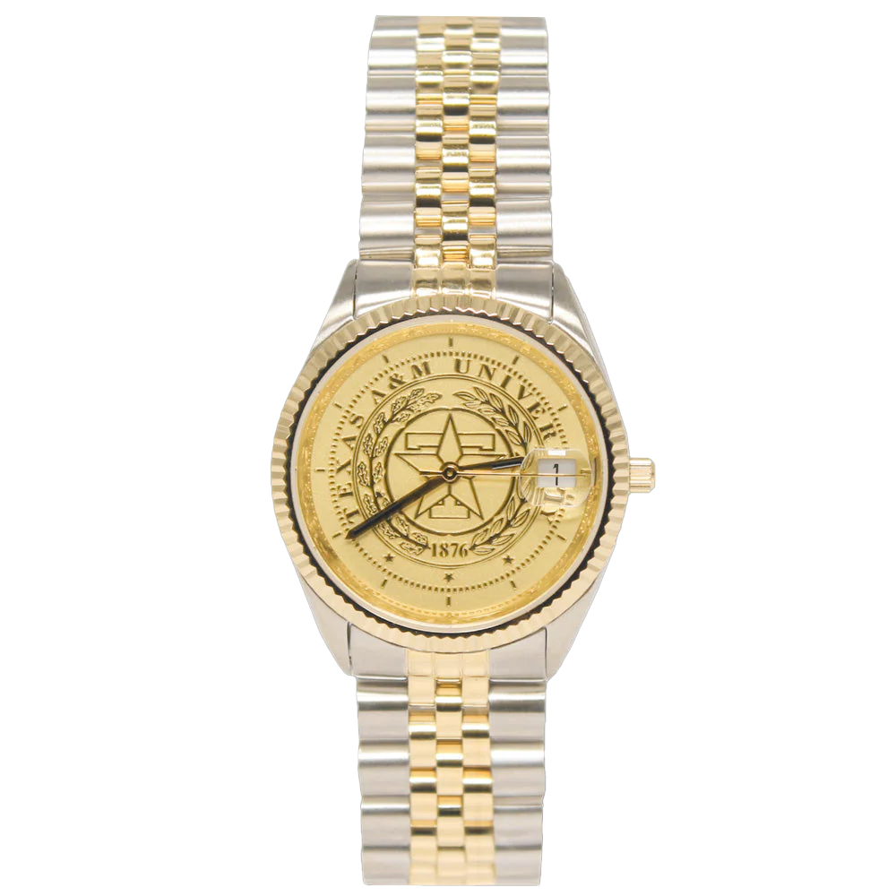 Texas A&M Belair Ladies Two Tone Watch