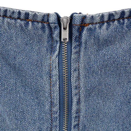 Le Lis Denim Bubble Dress - Image 3