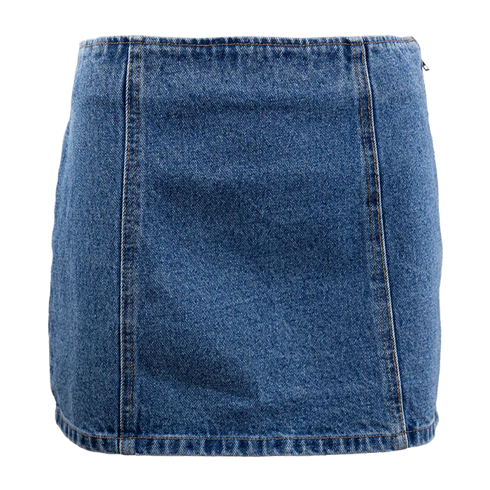 Le Lis Denim Straight Skirt