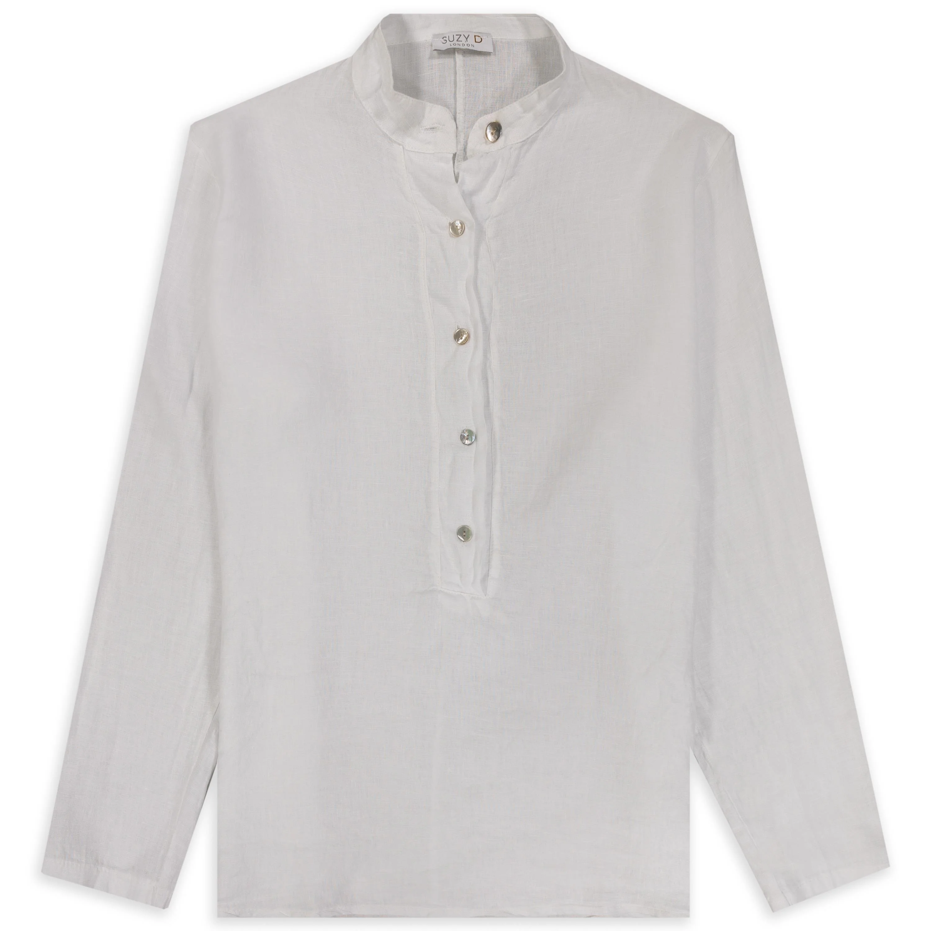Linen Button Front Top