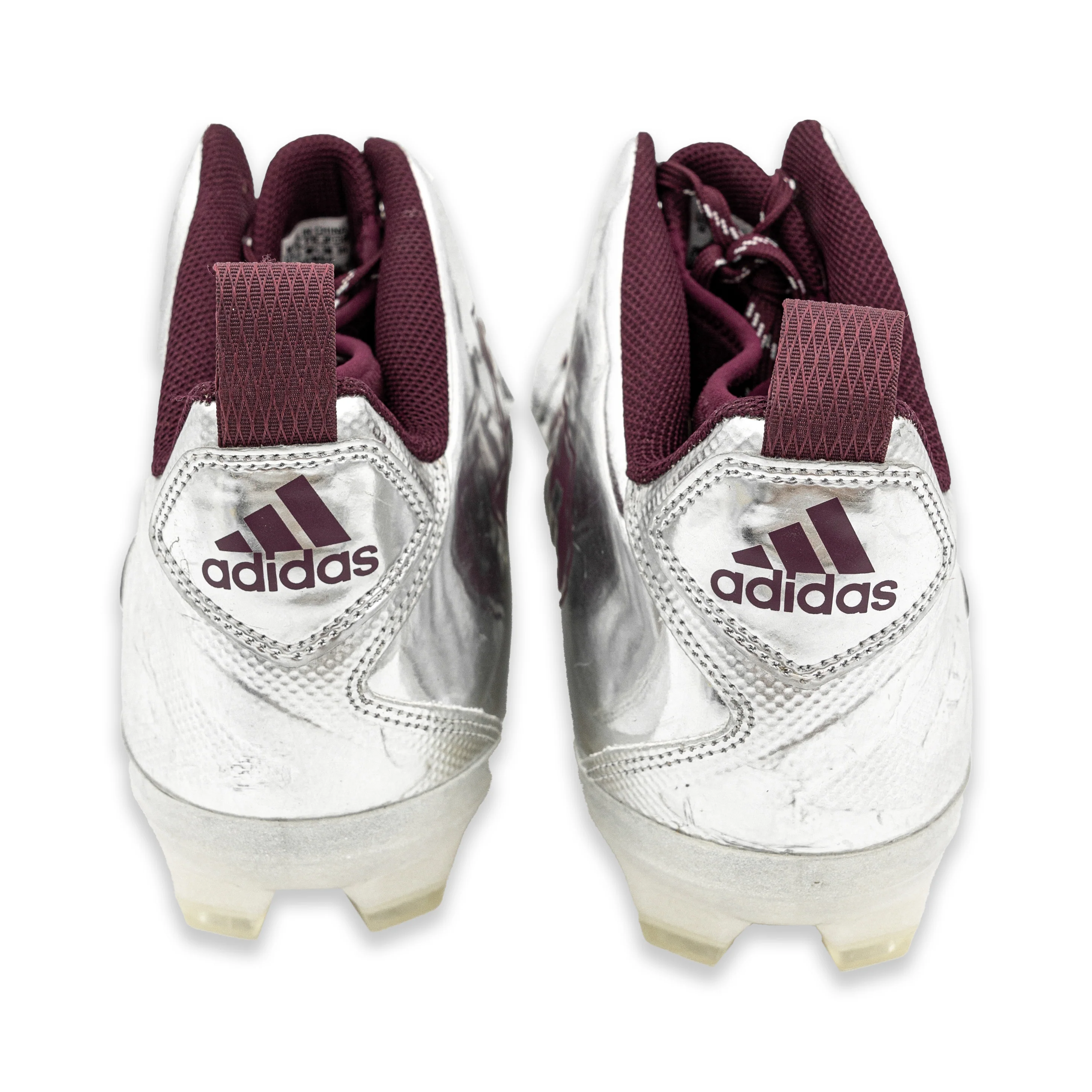 Texas A&M Collectible Adidas Lonestar Chrome & Maroon Cleats - Image 3