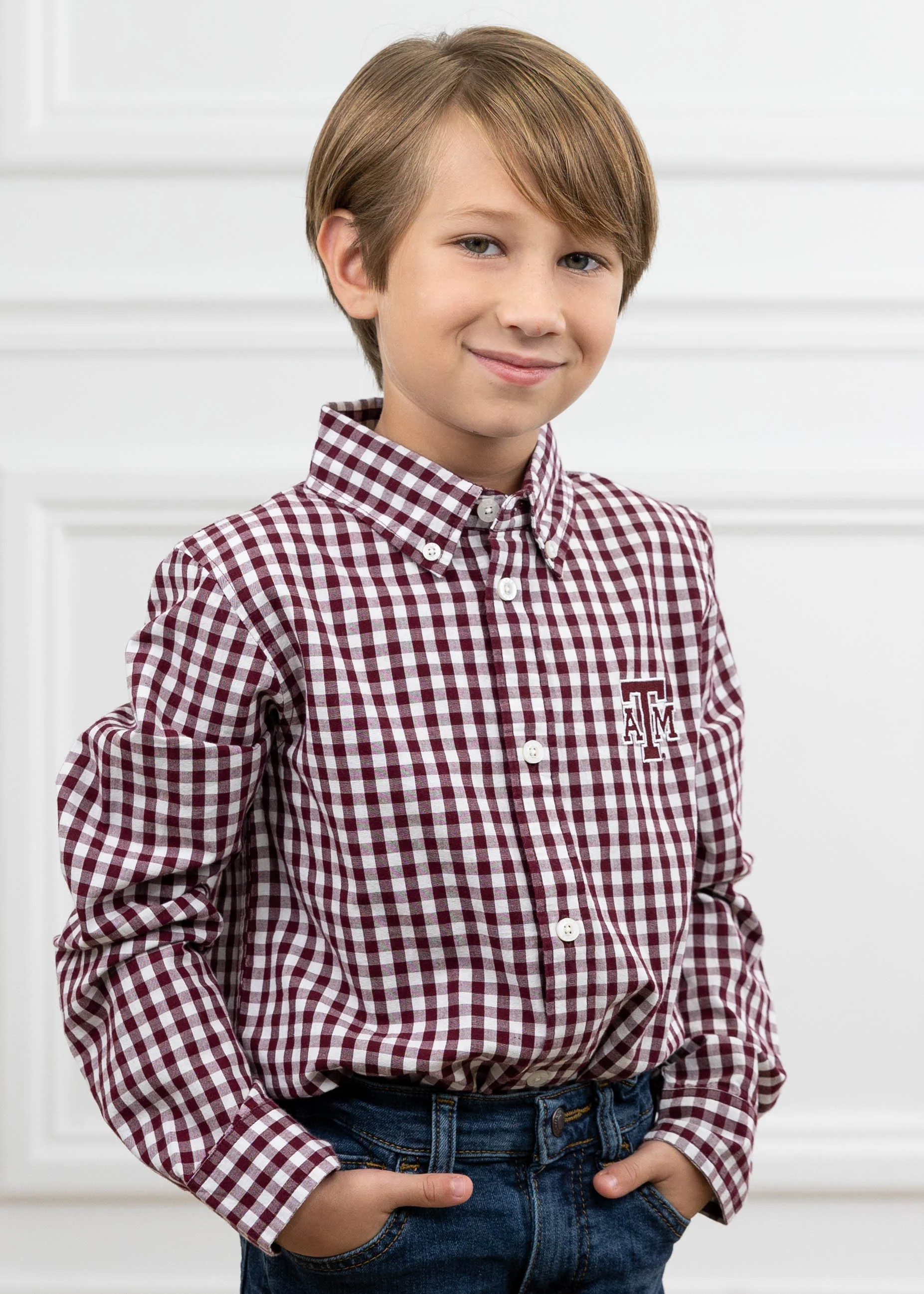 Texas A&M Toddler Lucas Button Down - Image 2