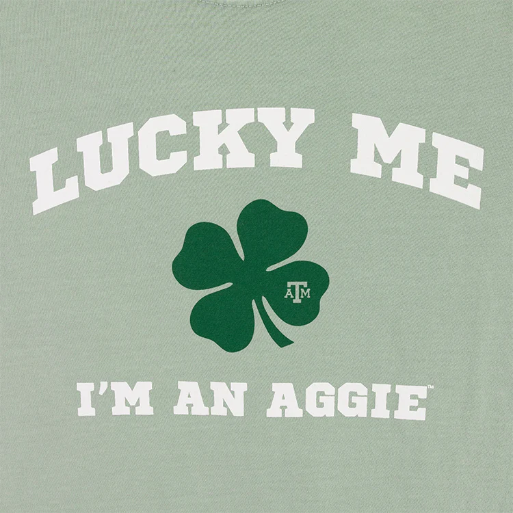 Lucky Me I'm An Aggie T-Shirt - Green - Image 4