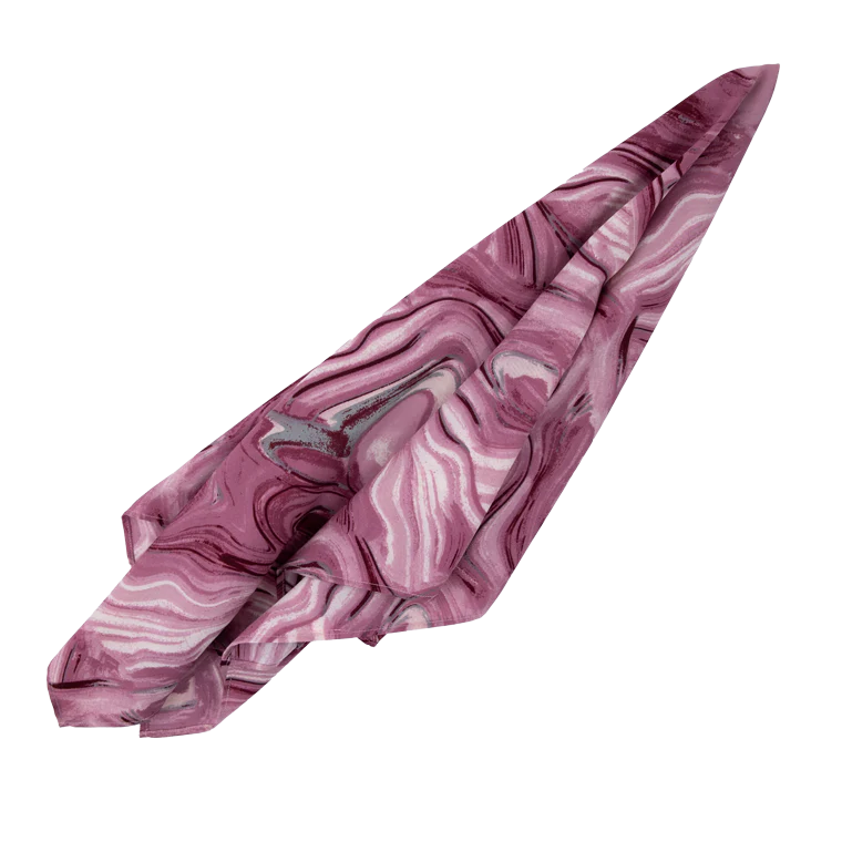 Maroon Marble Pattern Scarf - Image 4