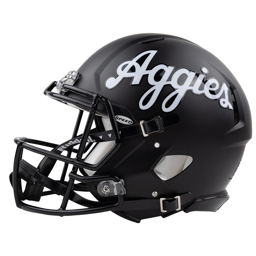 Marcel Reed Black Authentic Football Helmet - Image 4