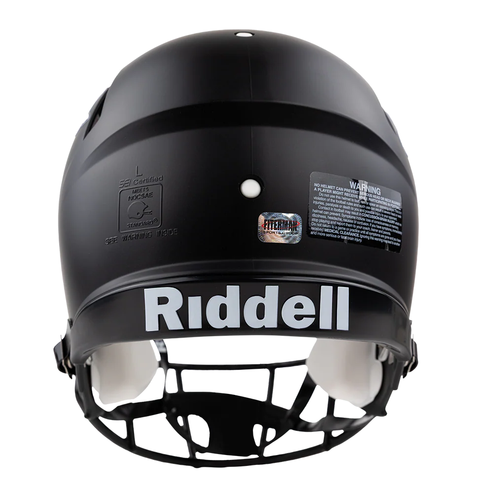 Marcel Reed Black Authentic Football Helmet - Image 6