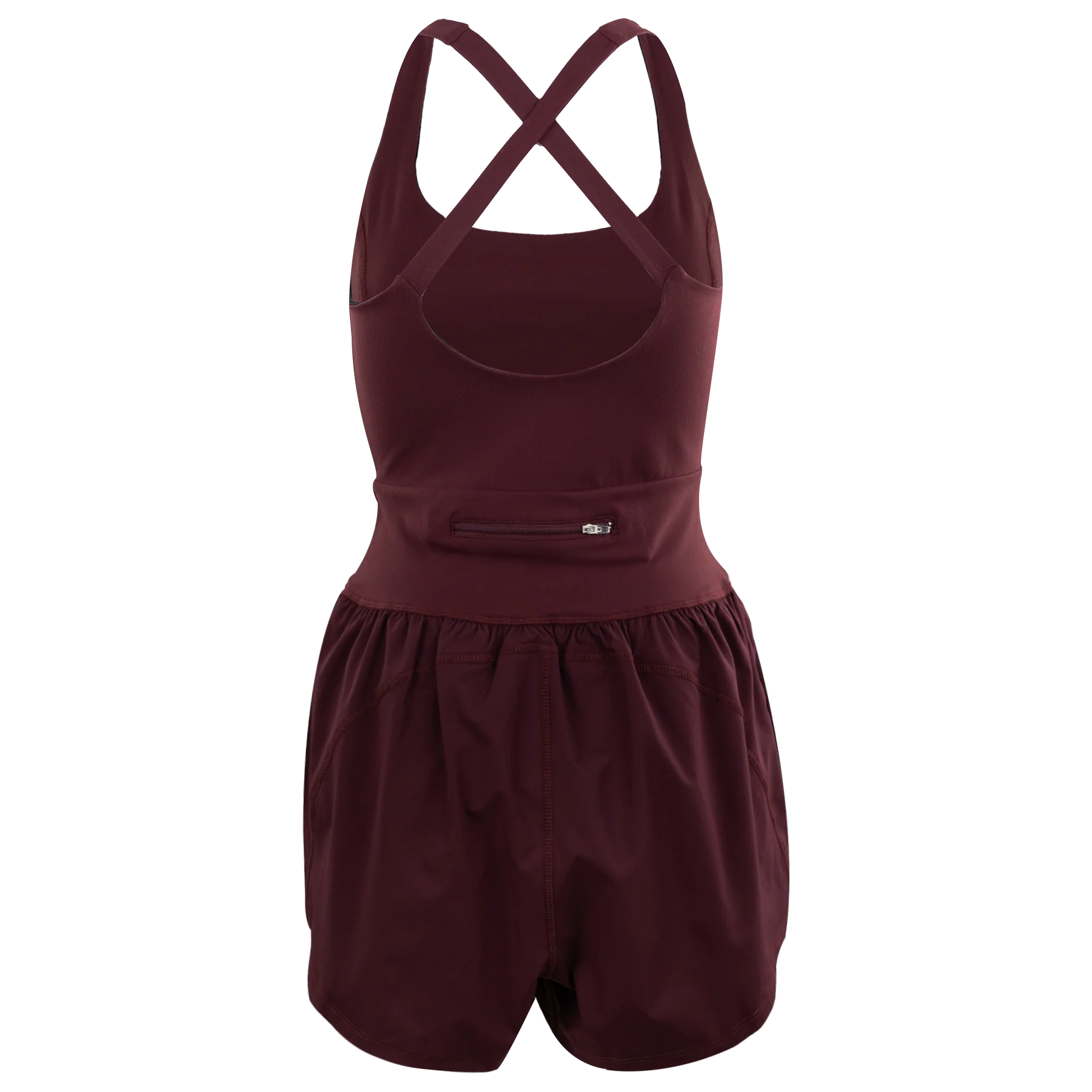 Maroon Activewear Romper - Image 3