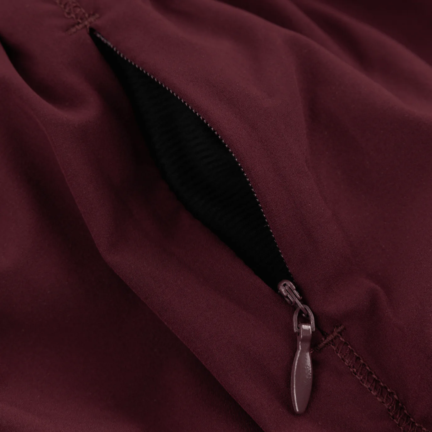 Maroon Athletic Mesh Detail Shorts - Image 4