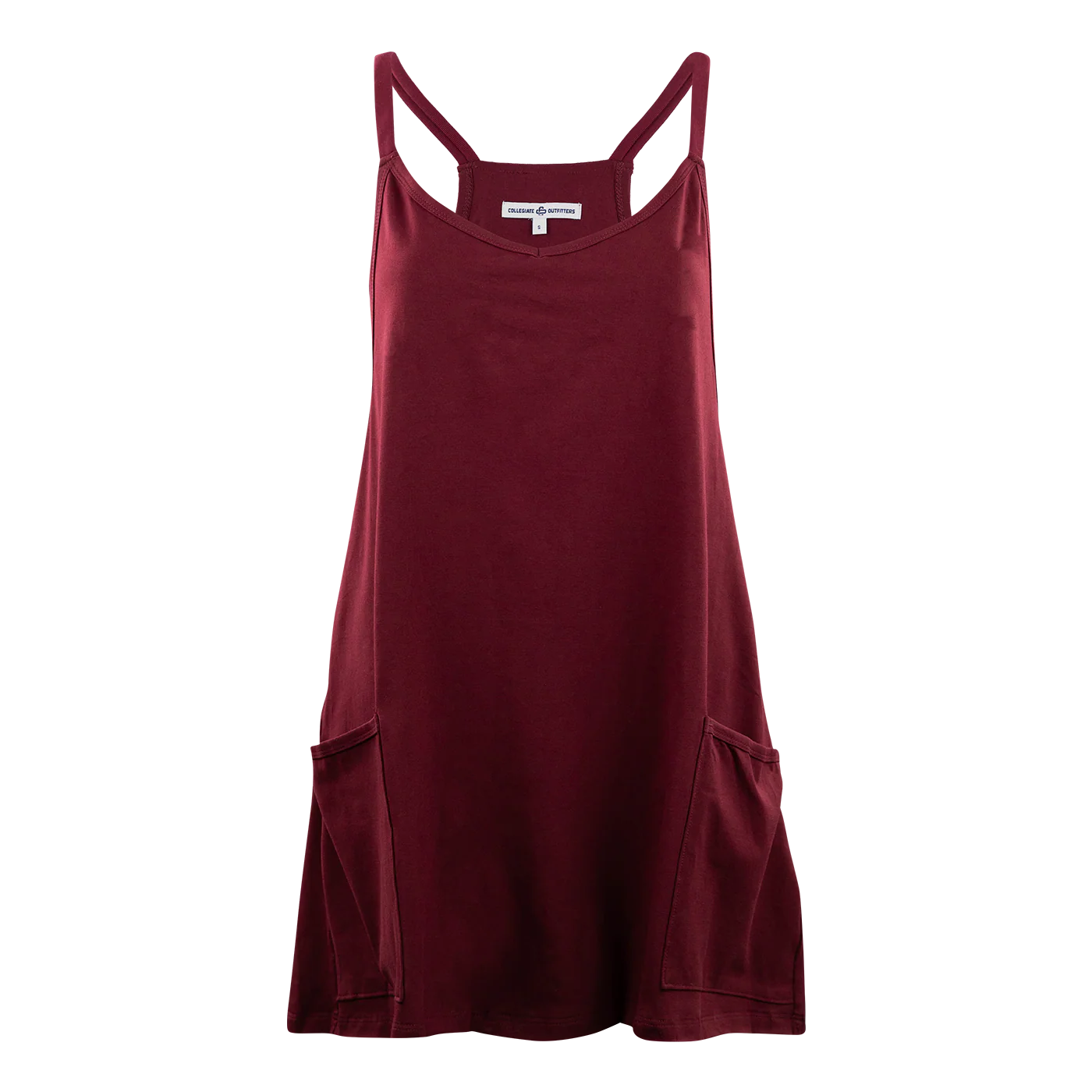 Maroon Collegiate Outfitters Front Pocket Tank Dress