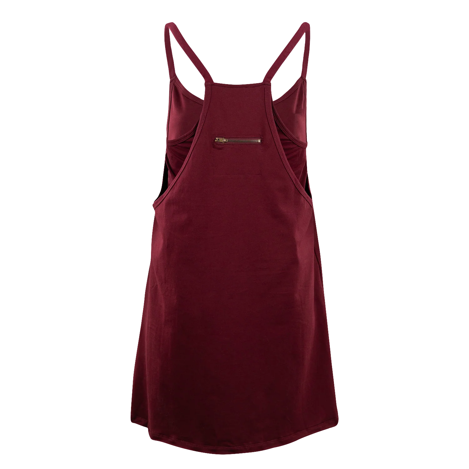 Maroon Collegiate Outfitters Front Pocket Tank Dress - Image 4