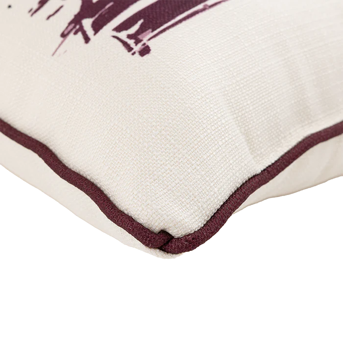 Maroon Distressed Flag Pillow - Image 3