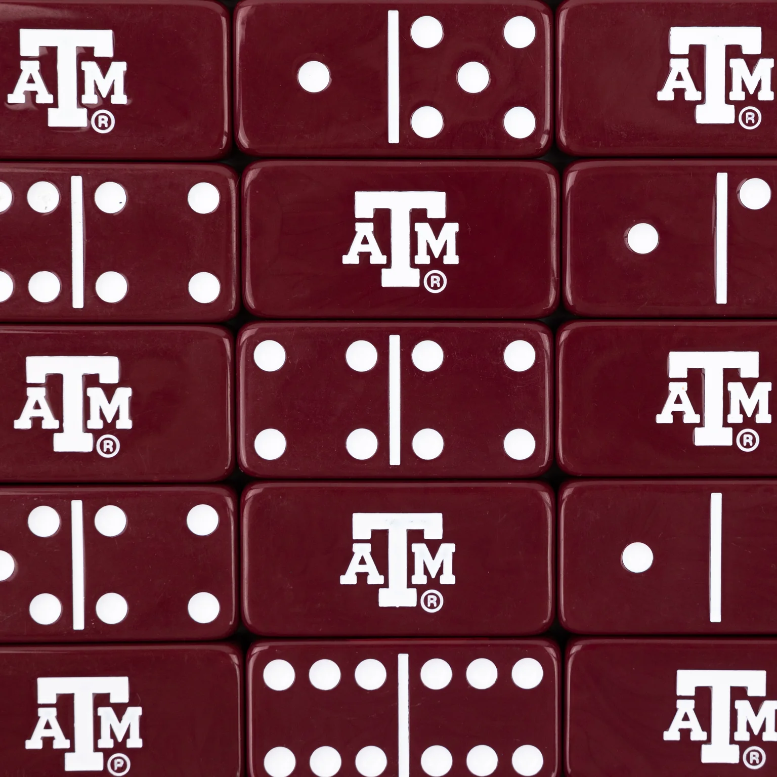 Texas A&M Maroon Dominoes Tin - Image 3