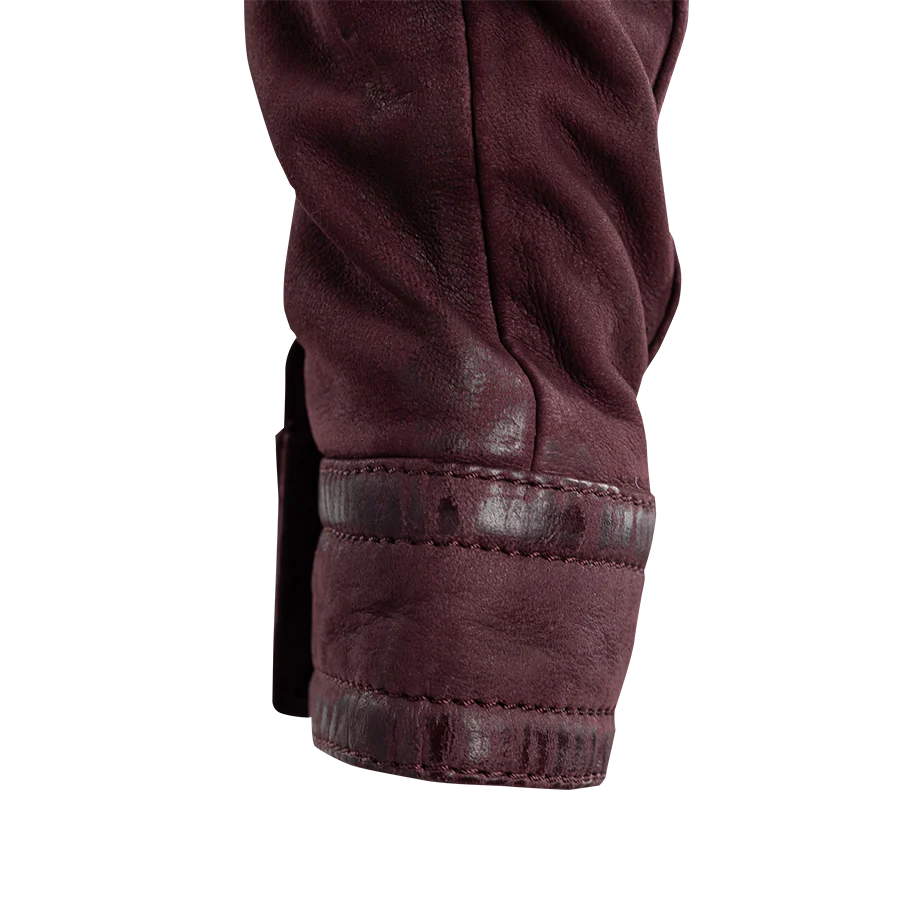 Maroon Leather Twila Jacket - Image 4