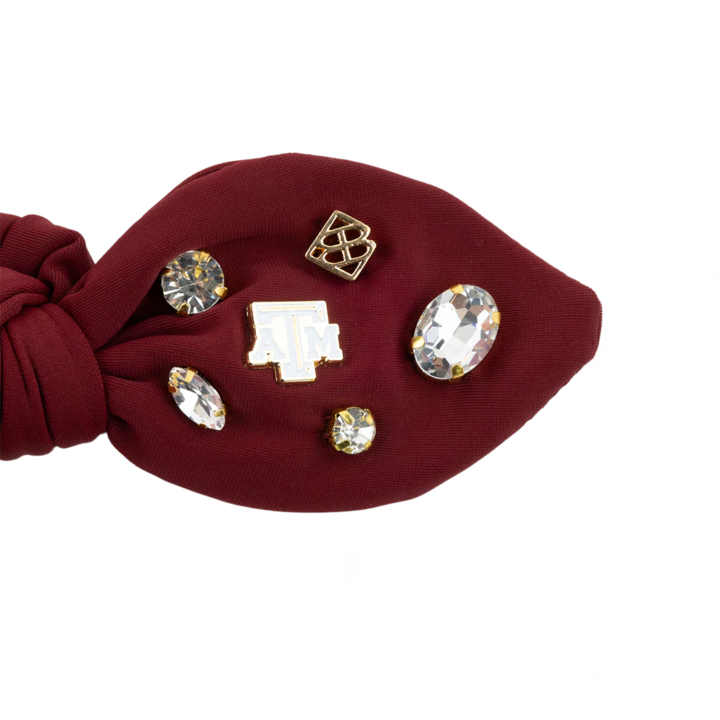 Maroon Logo Bow Scrunchie - - Image 3