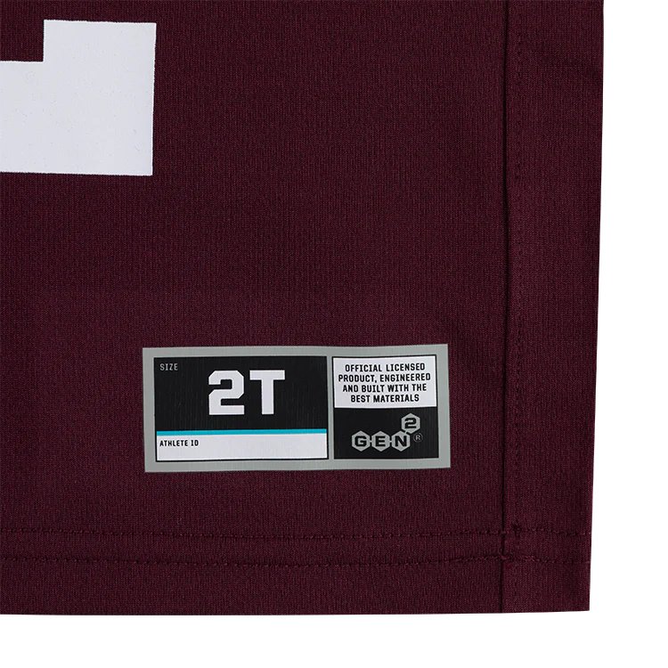 Maroon Performance Toddler Jersey Tee - Image 4