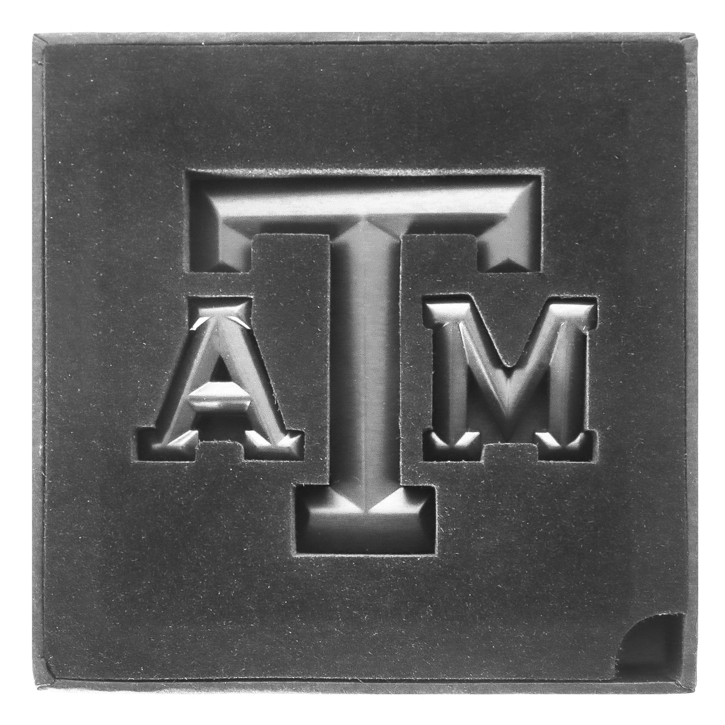 Texas A&M Three Piece Silver Matte Emblem - Image 2