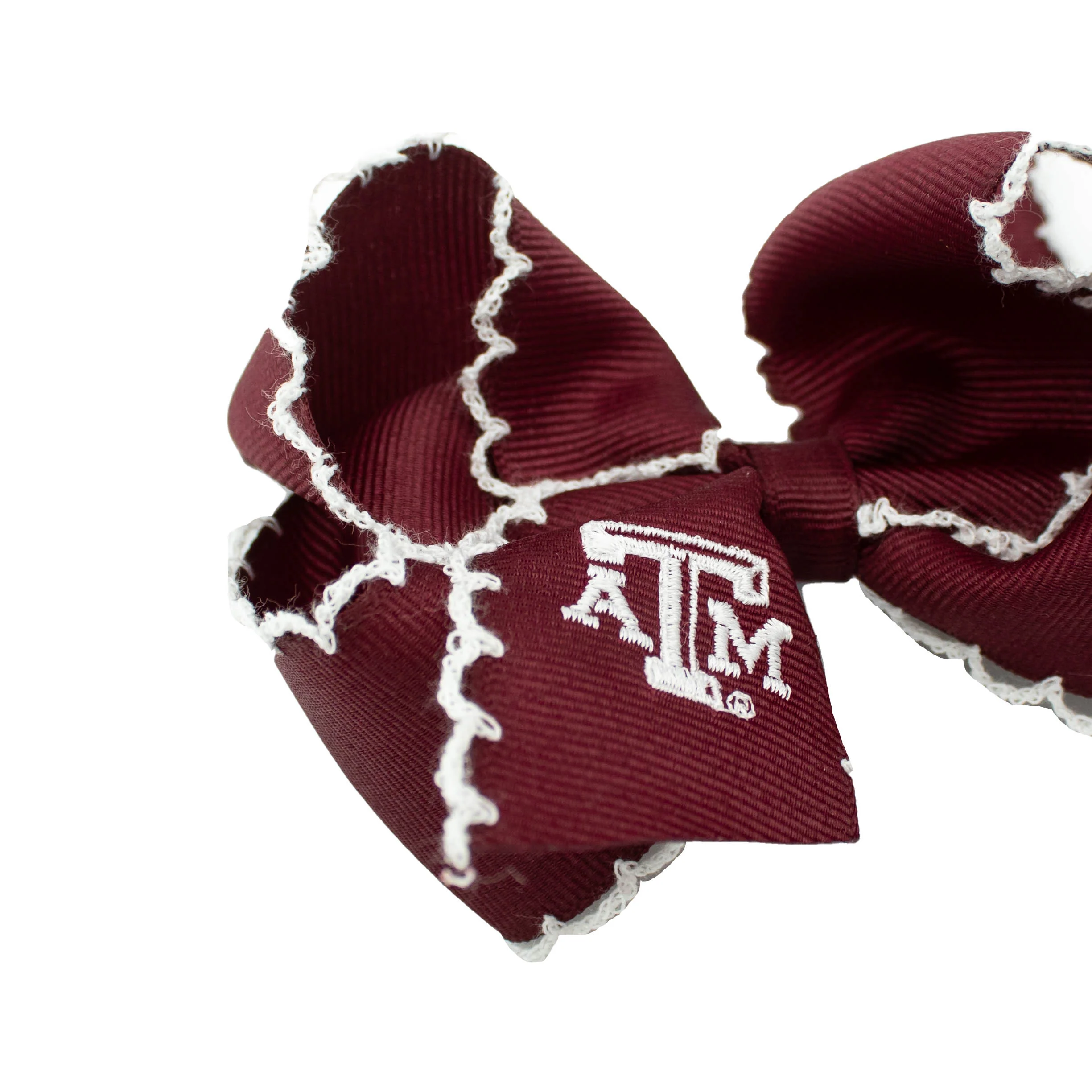Texas A&M Embroidered Medium Bow - Image 6
