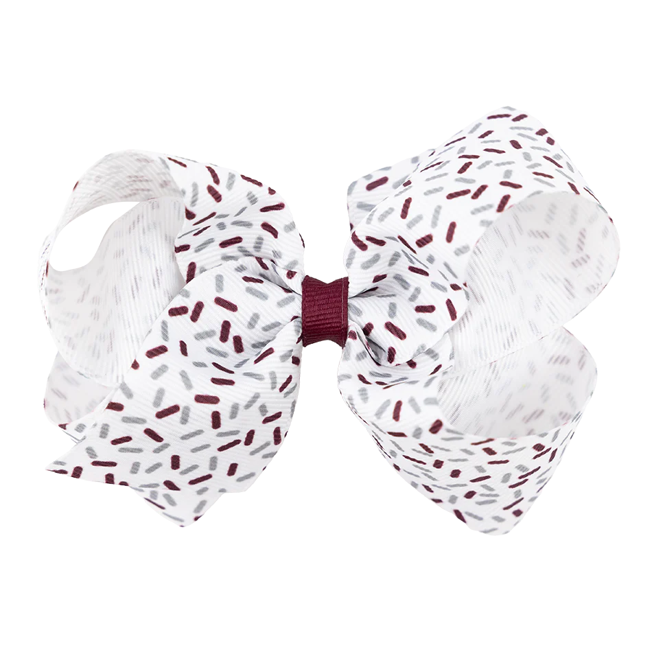 Medium Confetti Print Bow