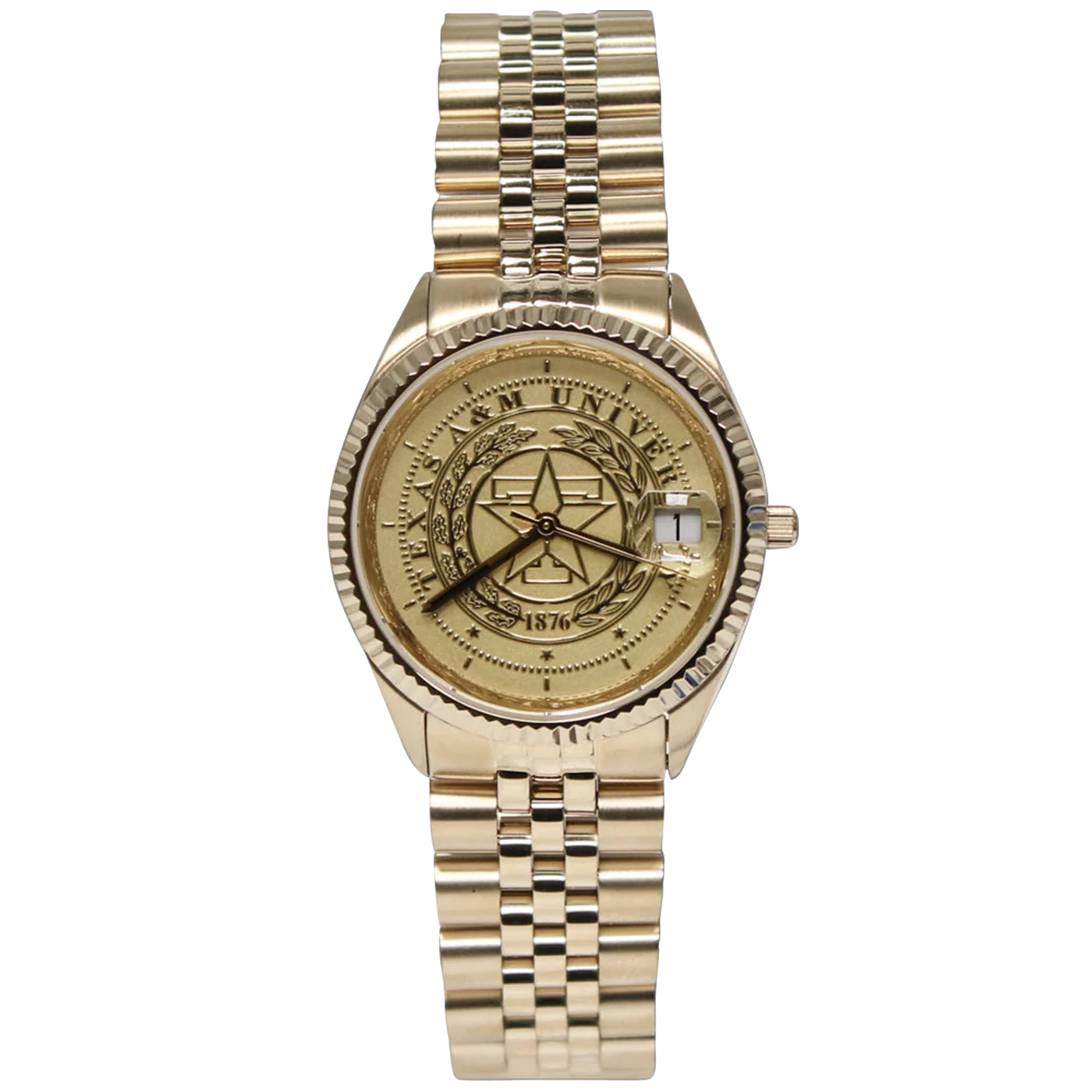 Belair Texas A&M Men's Gold Tone Watch