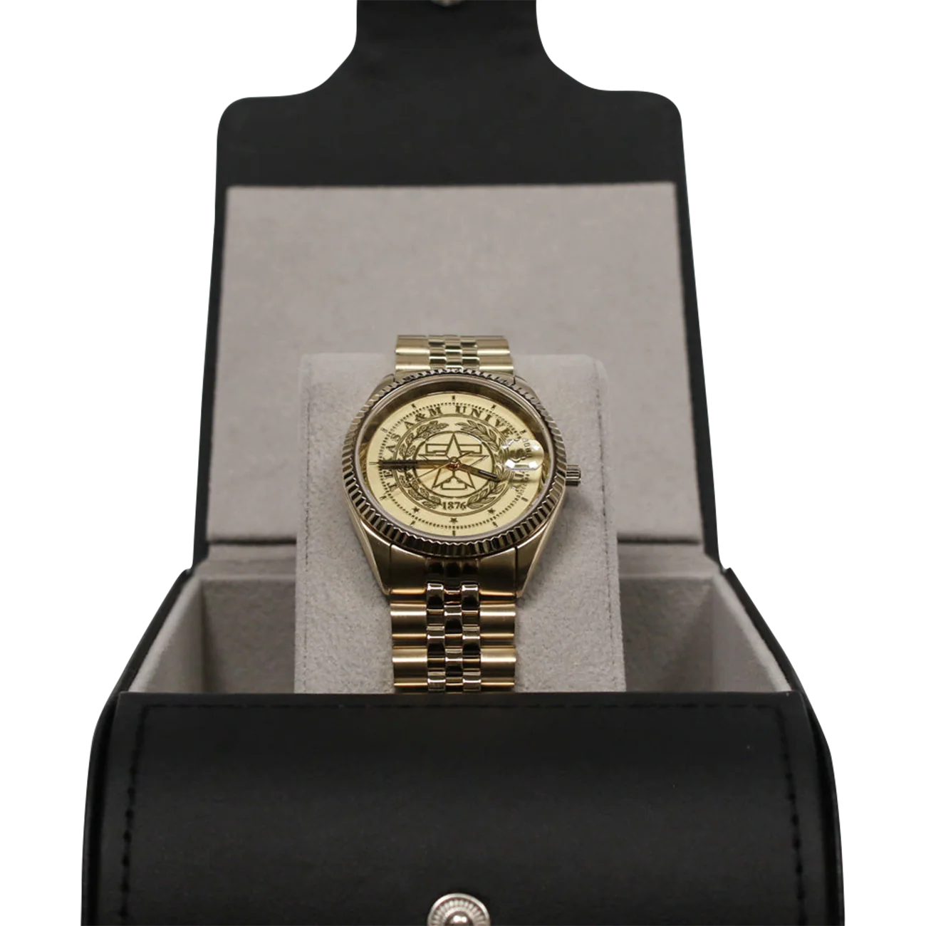 Belair Texas A&M Men's Gold Tone Watch - Image 3