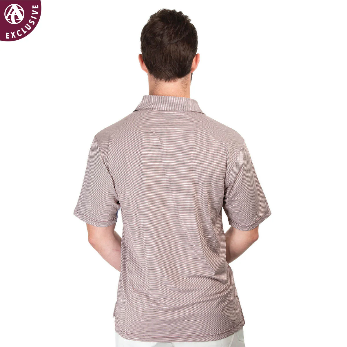Texas A&M Micro Stripe Polo - Image 6