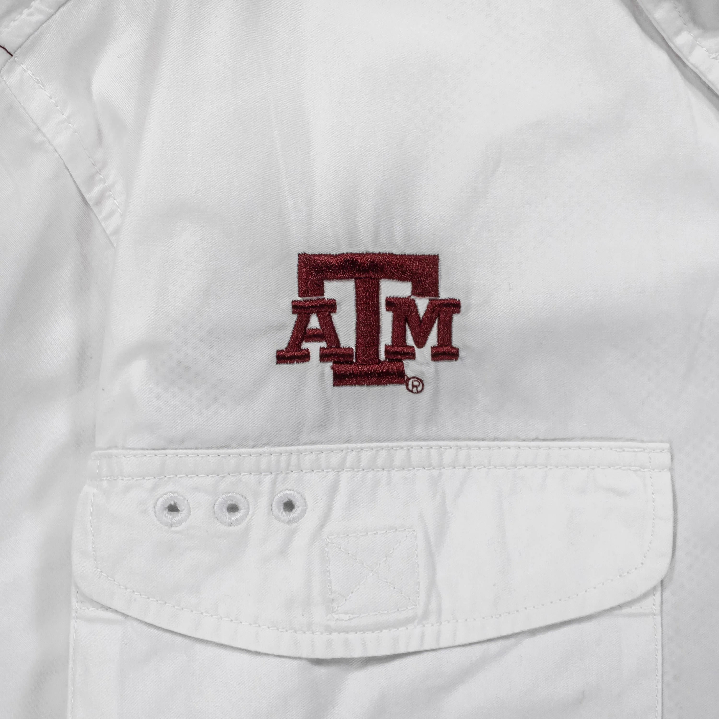 Texas A&M Men's Flag Fishing Button Down Shirt - Image 4